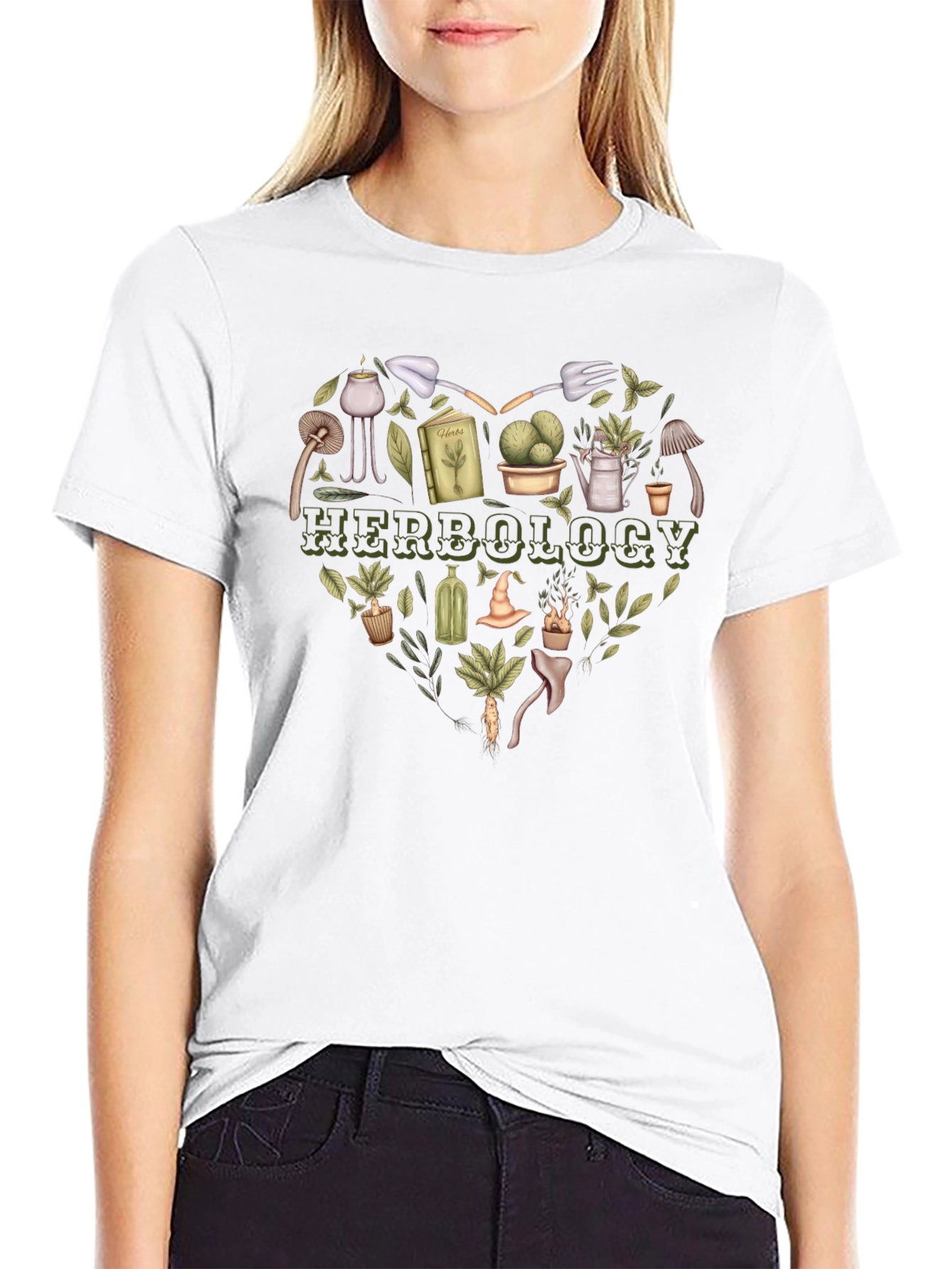Herbology Heart Graphic Tee