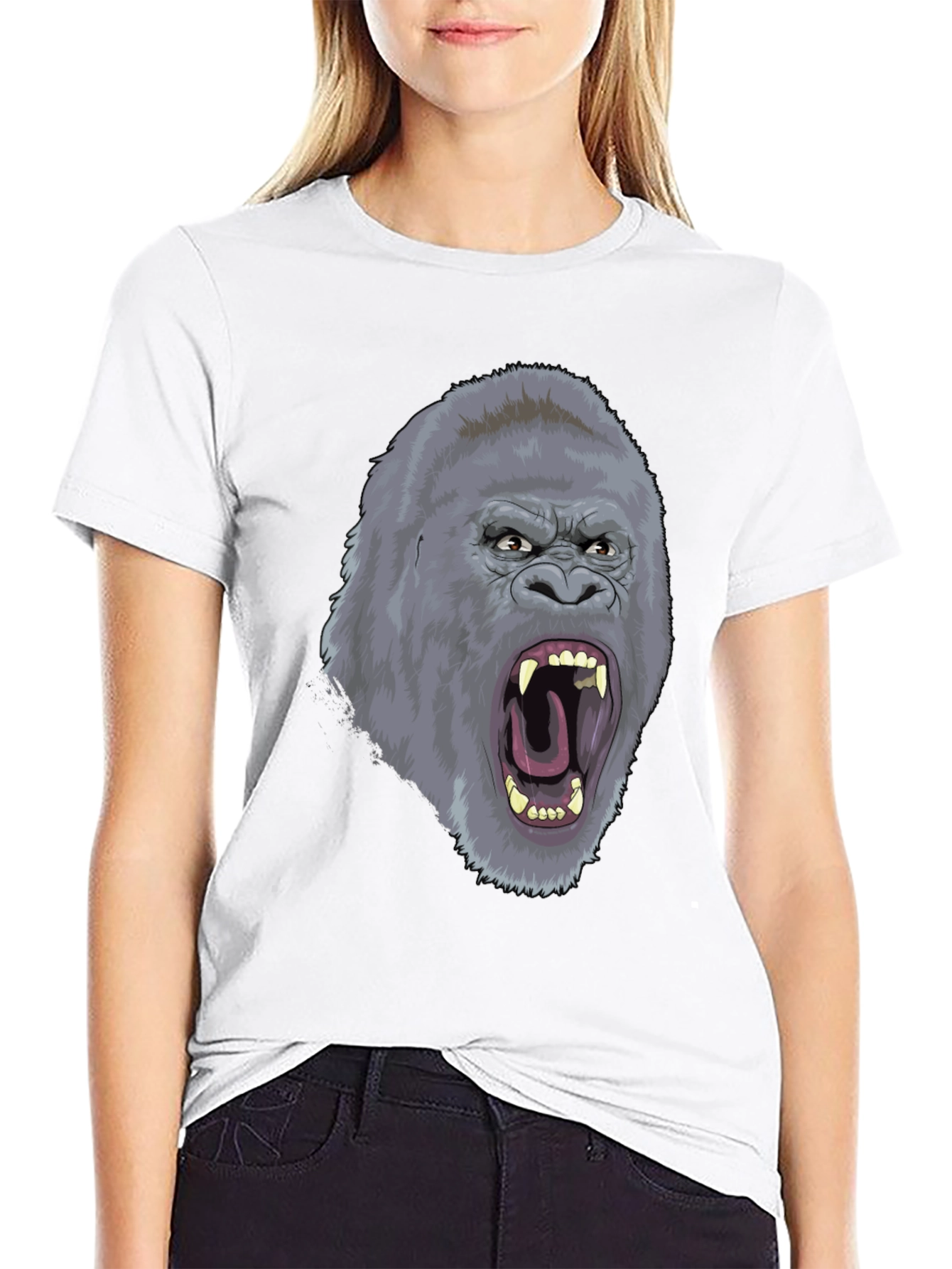 Gorilla Graphic T-Shirt - Fierce Ape Design