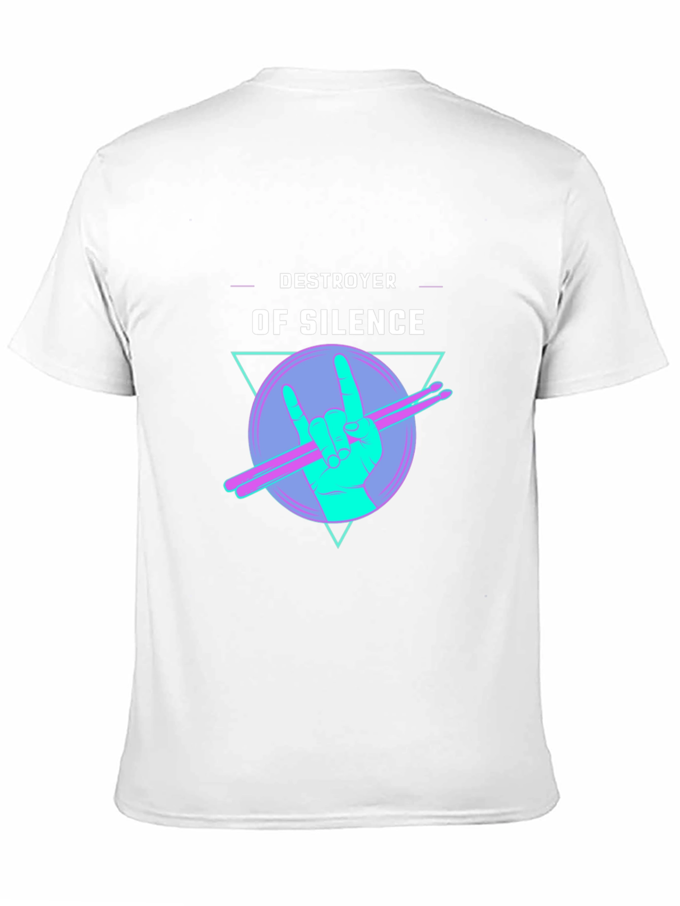 Destroyer of Silence Graphic Tee - Rock Hand Drummer