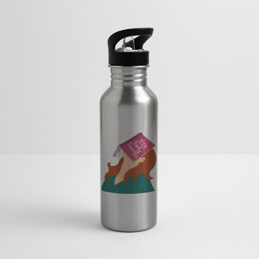 Weary girl with Girly Quotes book