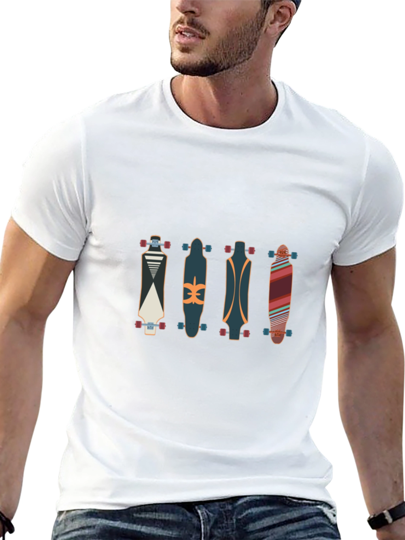 Skateboard T-Shirt - Cool Graphic Tee