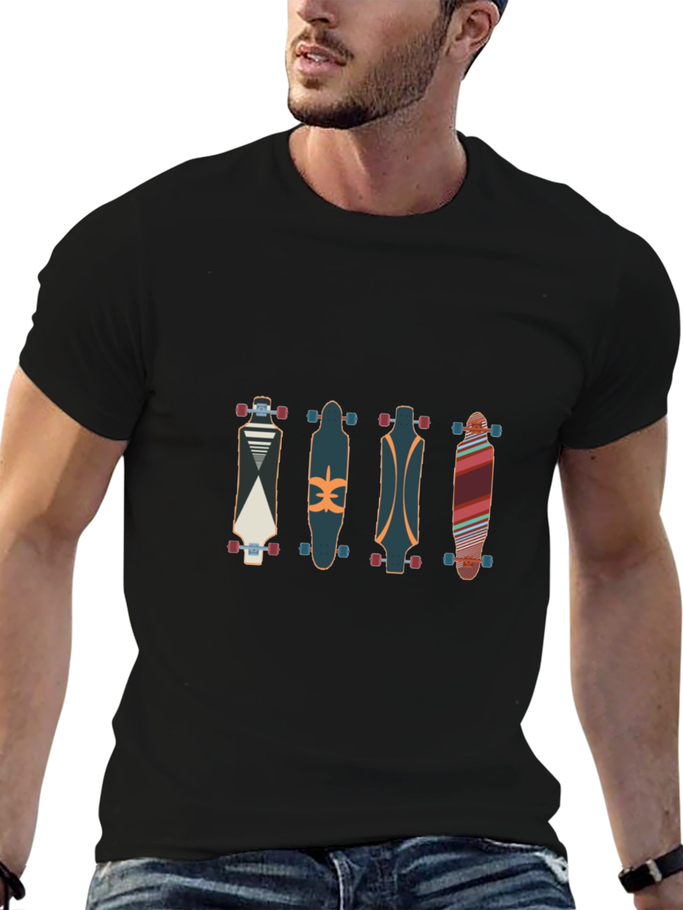 Skateboard T-Shirt - Cool Graphic Tee
