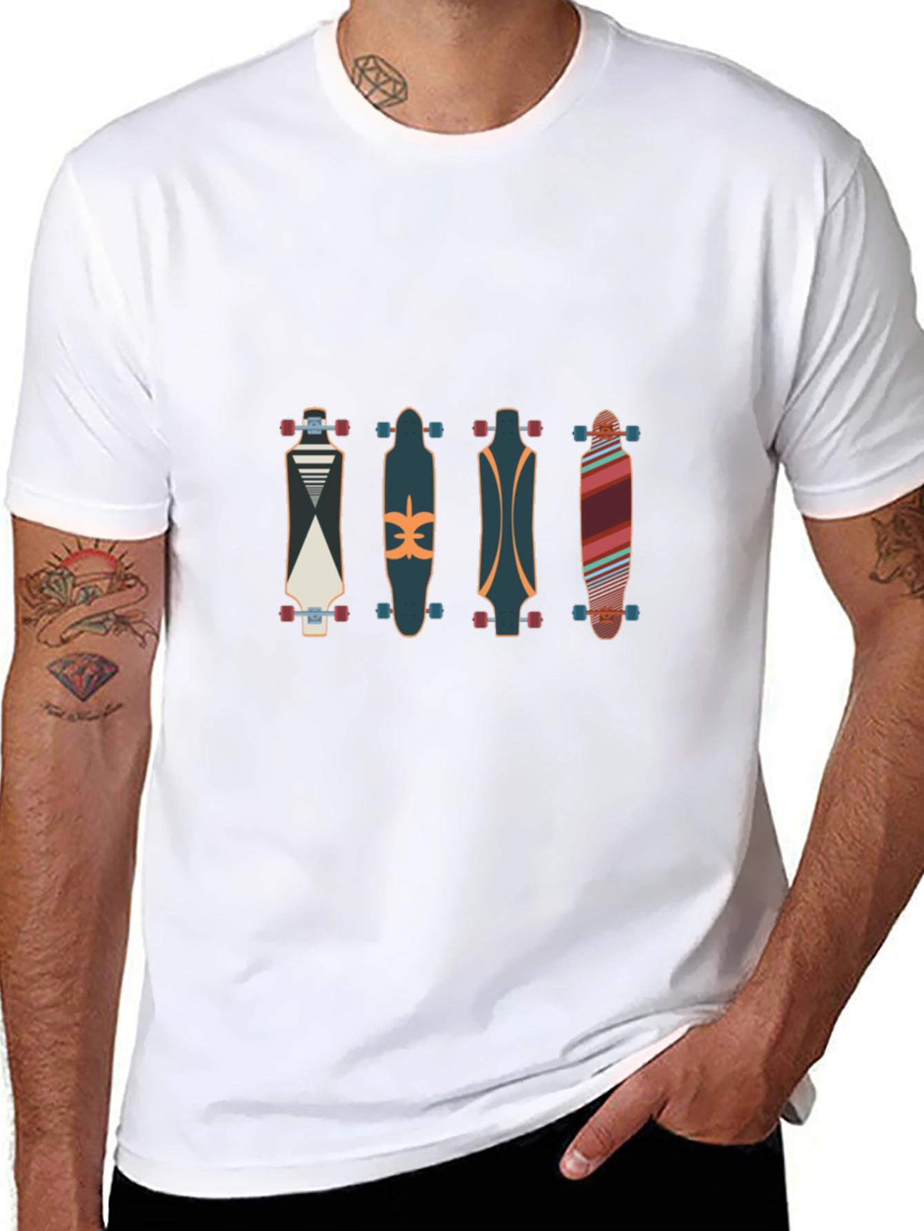 Skateboard T-Shirt - Cool Graphic Tee