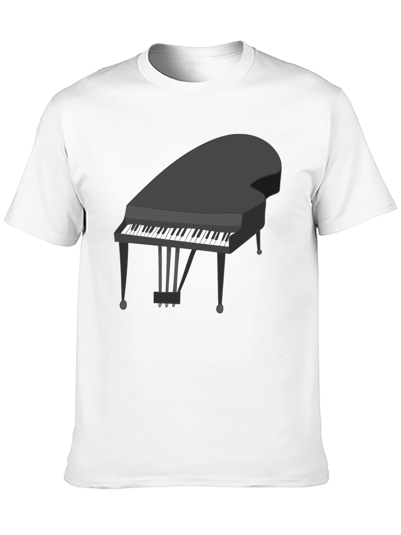Piano Graphic Tee - Classic Music Lover Shirt