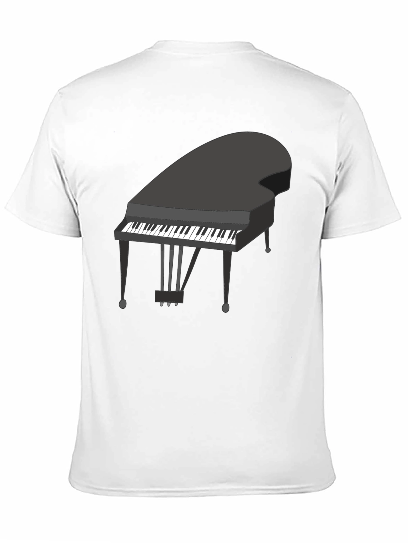 Piano Graphic Tee - Classic Music Lover Shirt
