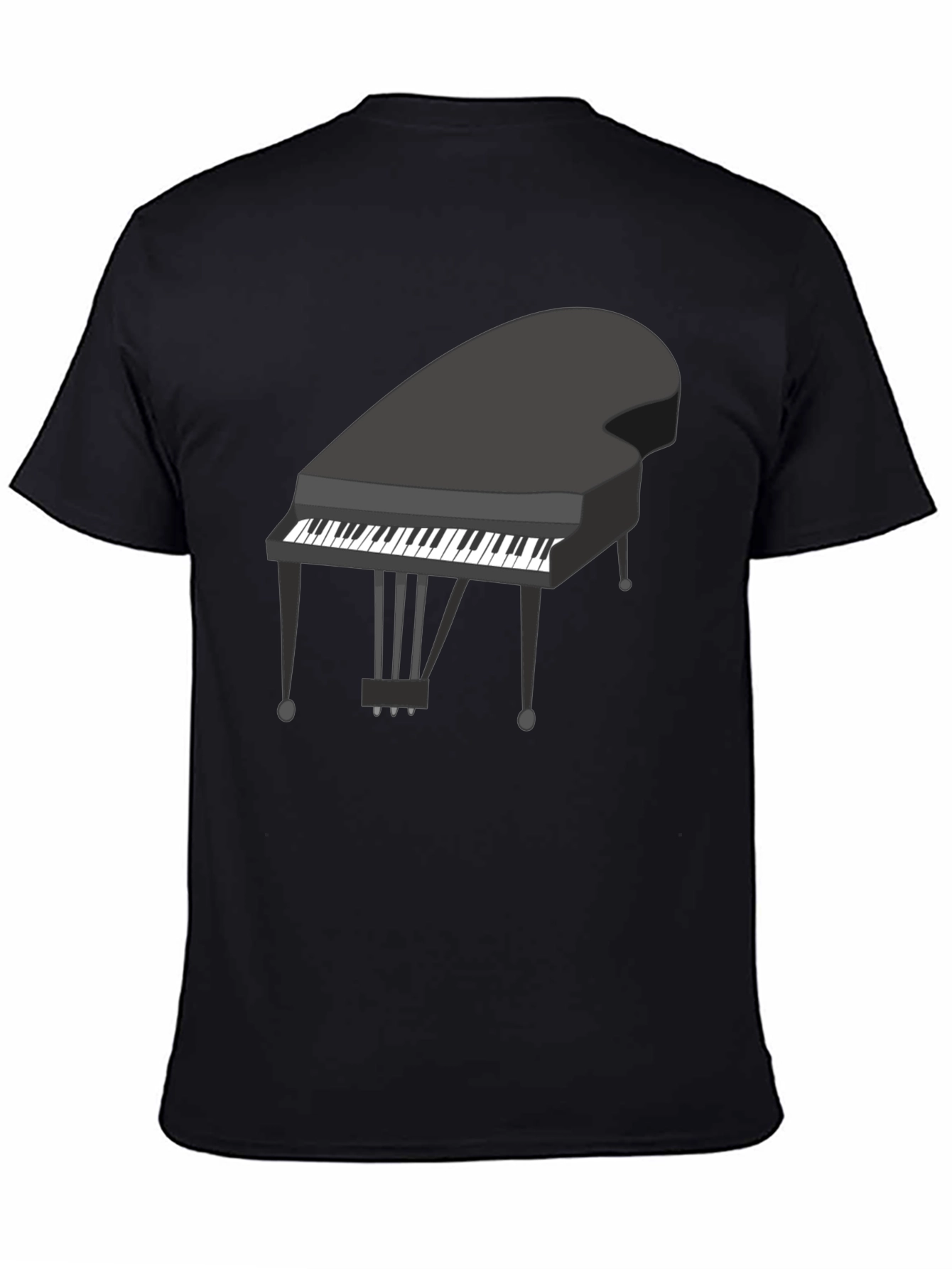 Piano Graphic Tee - Classic Music Lover Shirt