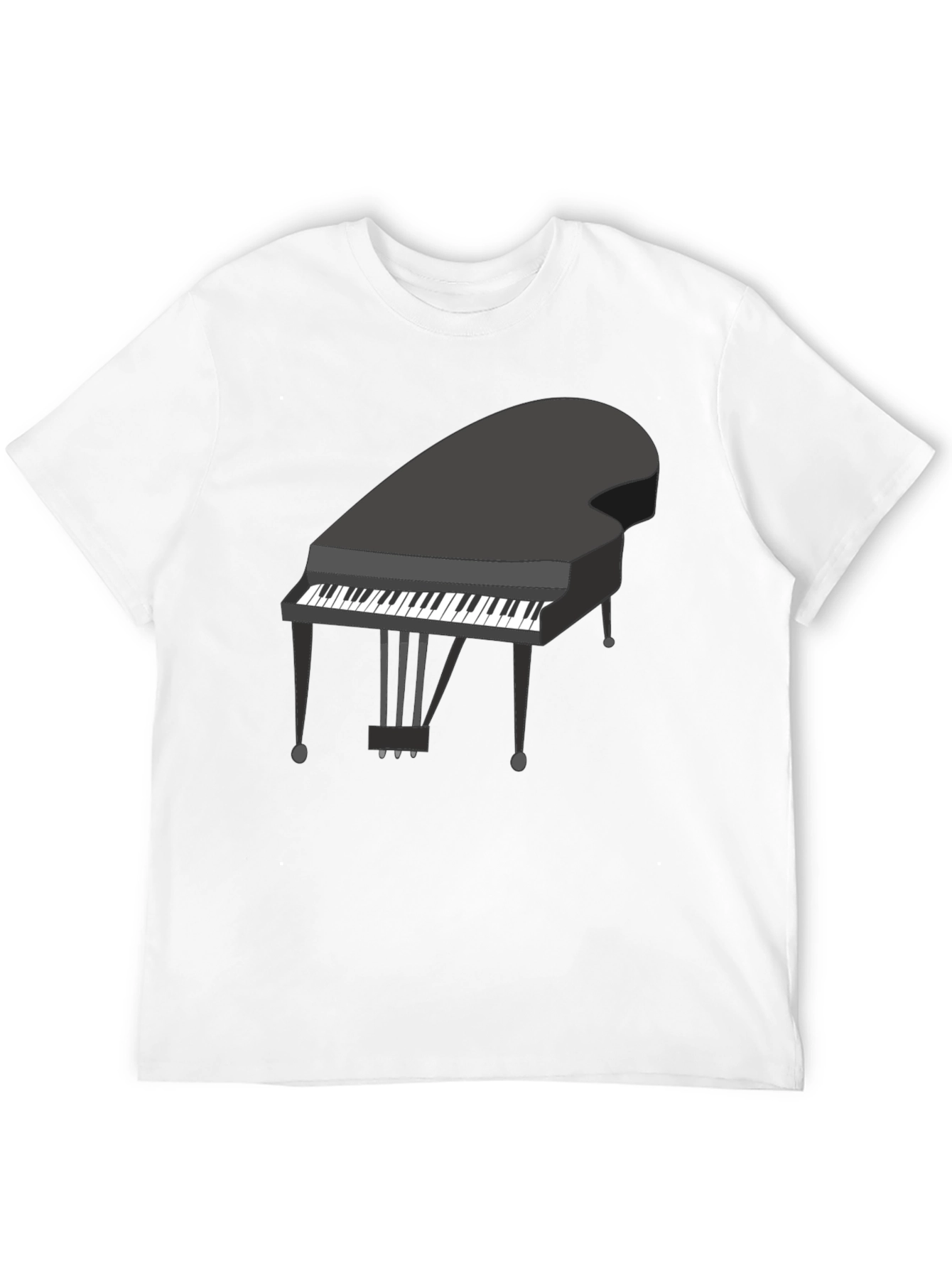 Piano Graphic Tee - Classic Music Lover Shirt