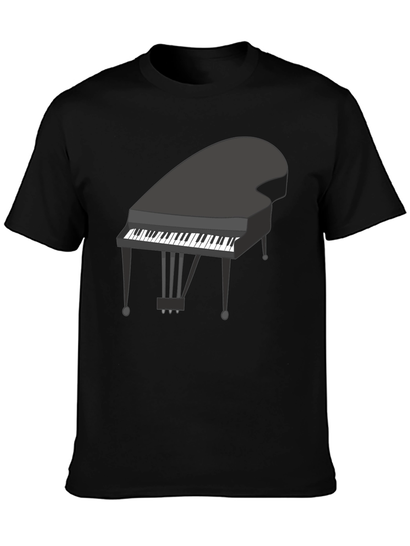 Piano Graphic Tee - Classic Music Lover Shirt