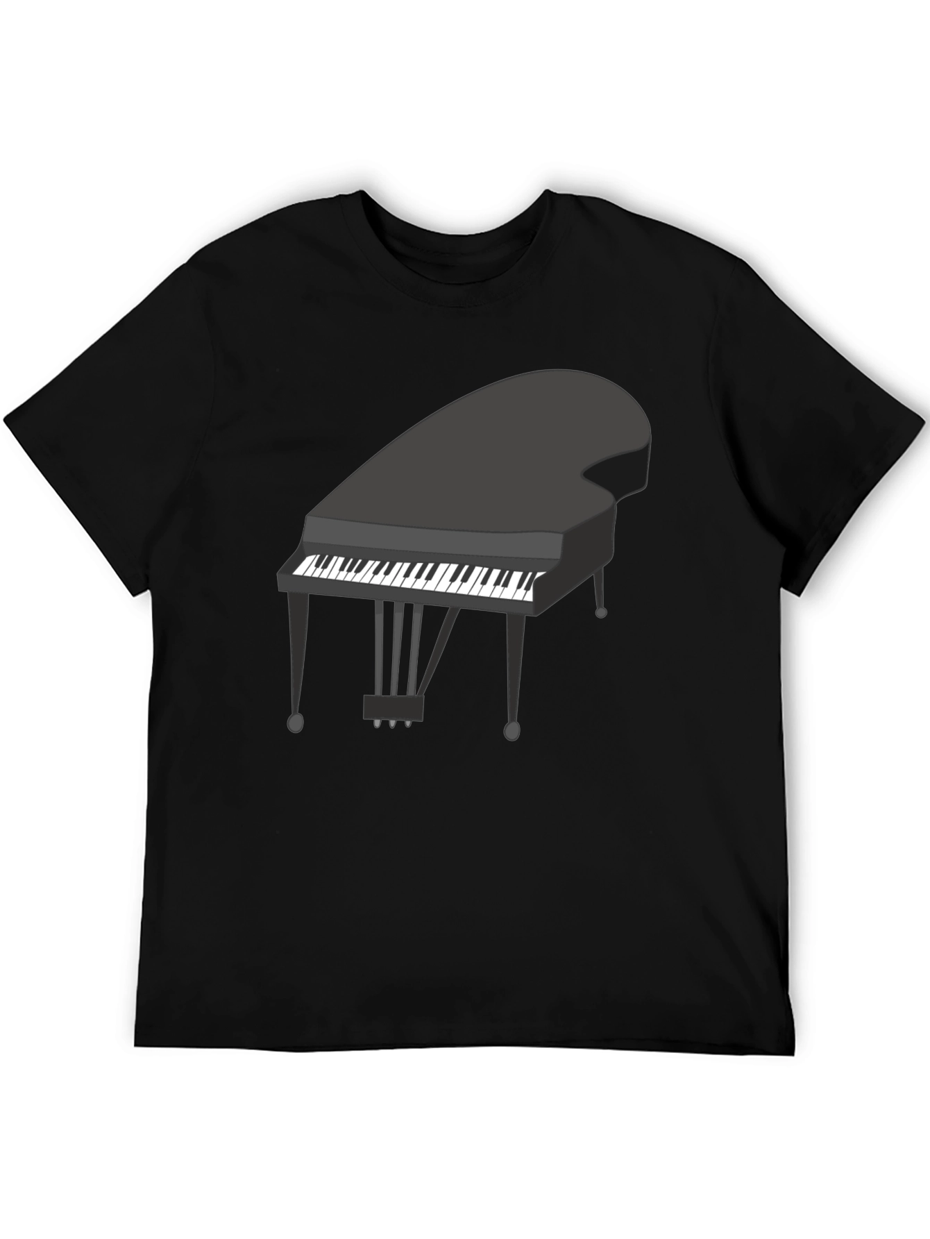 Piano Graphic Tee - Classic Music Lover Shirt