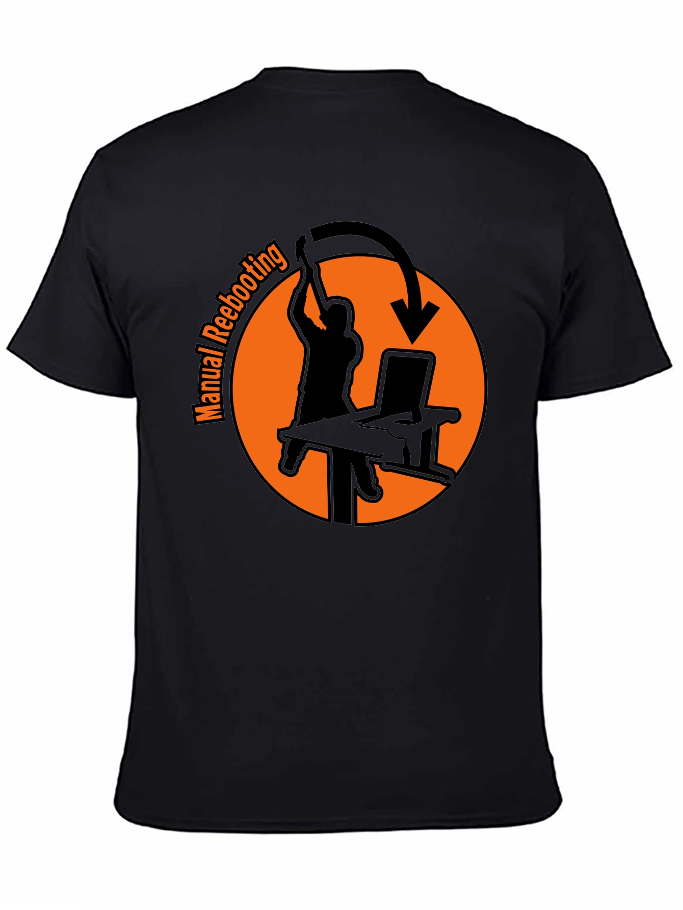 Manual Rebooting T-Shirt - Funny Tech Humor