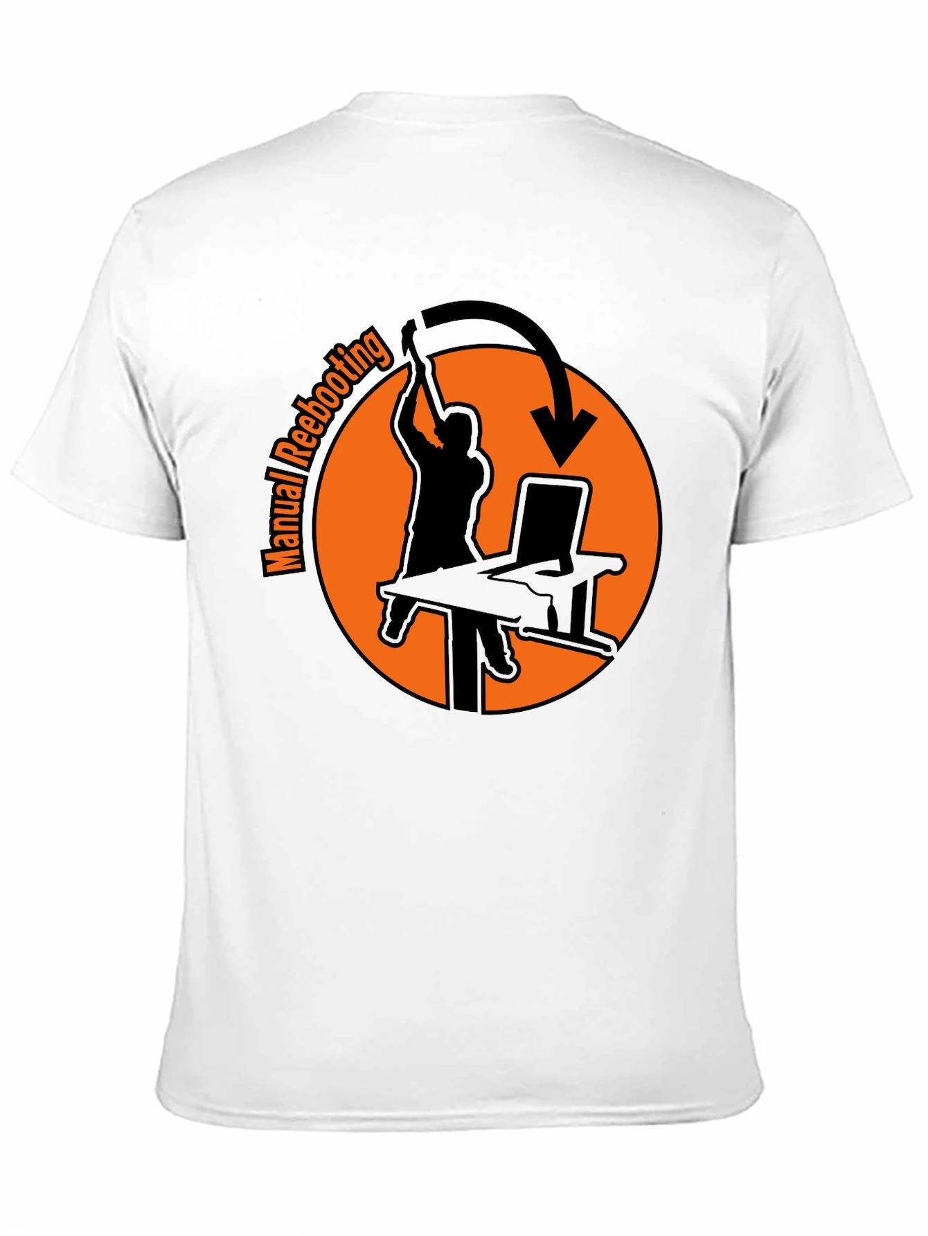 Manual Rebooting T-Shirt - Funny Tech Humor