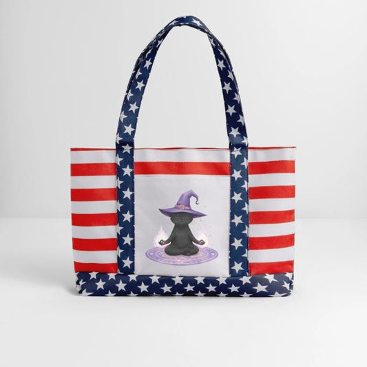 Whimsical Black Cat Wizard Design