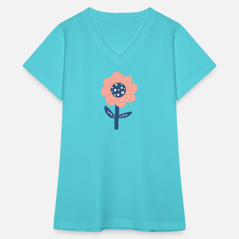 Whimsical Dot Flower Illustration