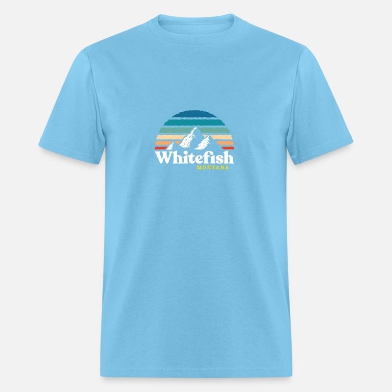 Whitefish Montana Usa Ski Resort 1980S Retro