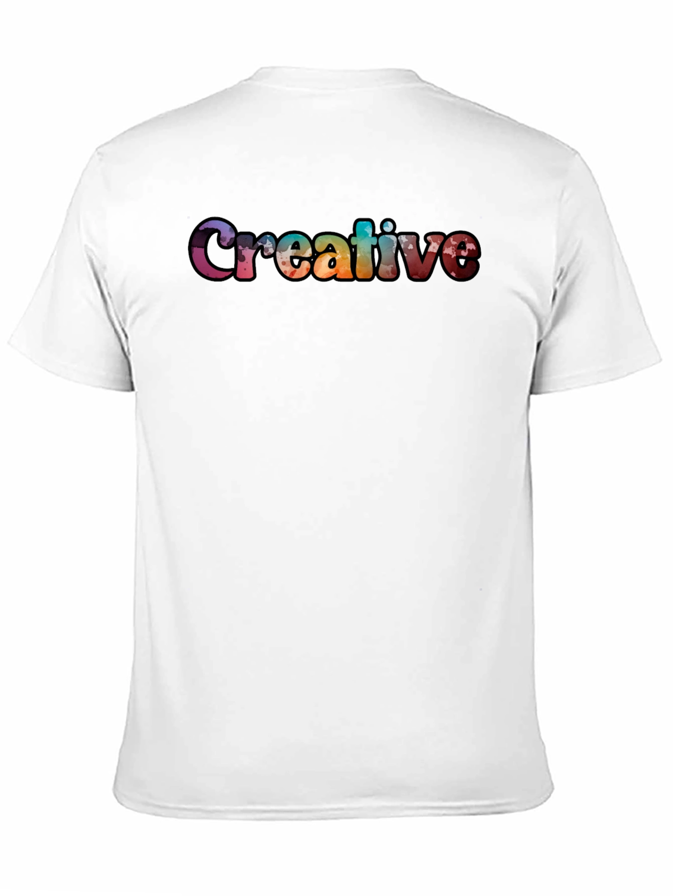 Creative Graphic Black T-Shirt