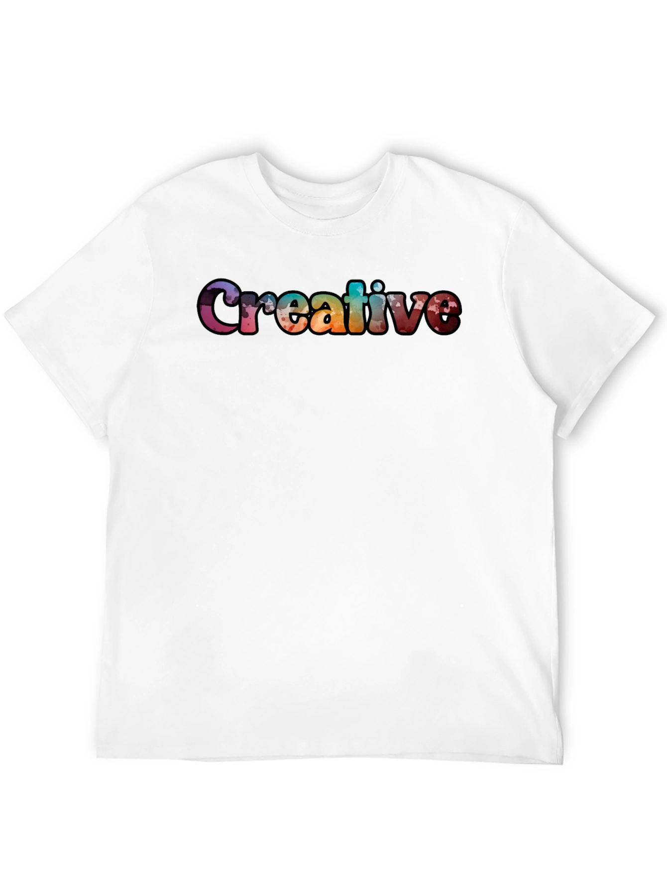 Creative Graphic Black T-Shirt