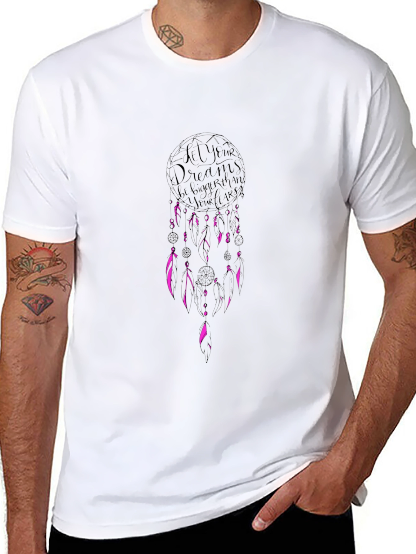 Dream Bigger T-Shirt - Graphic Dreamcatcher Tee