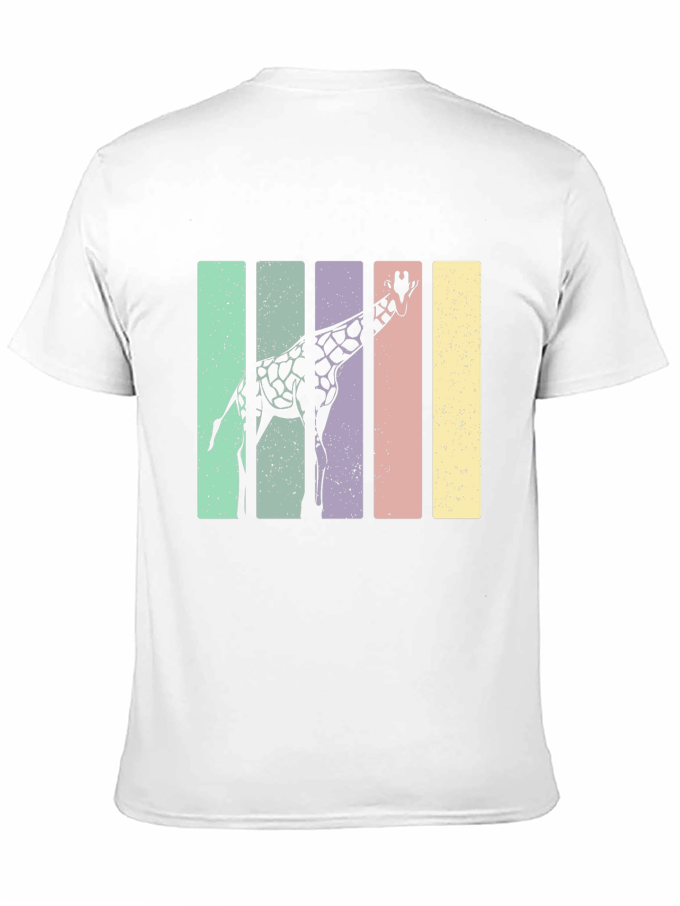 Giraffe Retro Stripes Graphic Tee