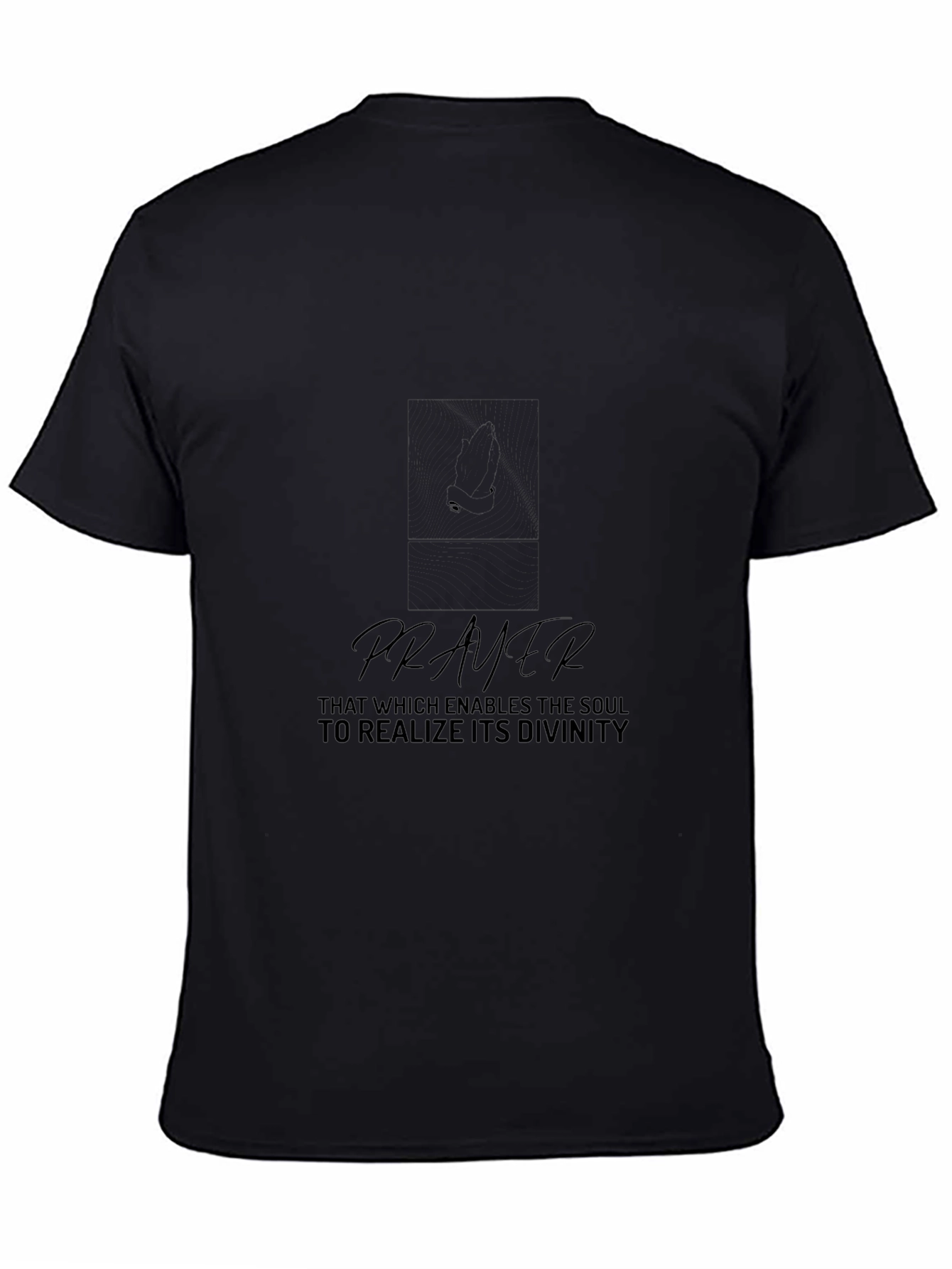 Prayer Graphic Black T-Shirt: Divine Inspiration