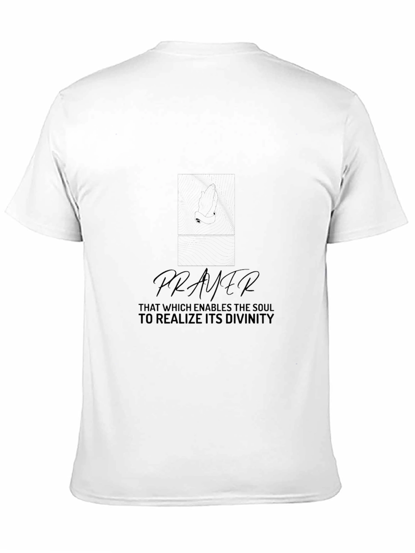 Prayer Graphic Black T-Shirt: Divine Inspiration