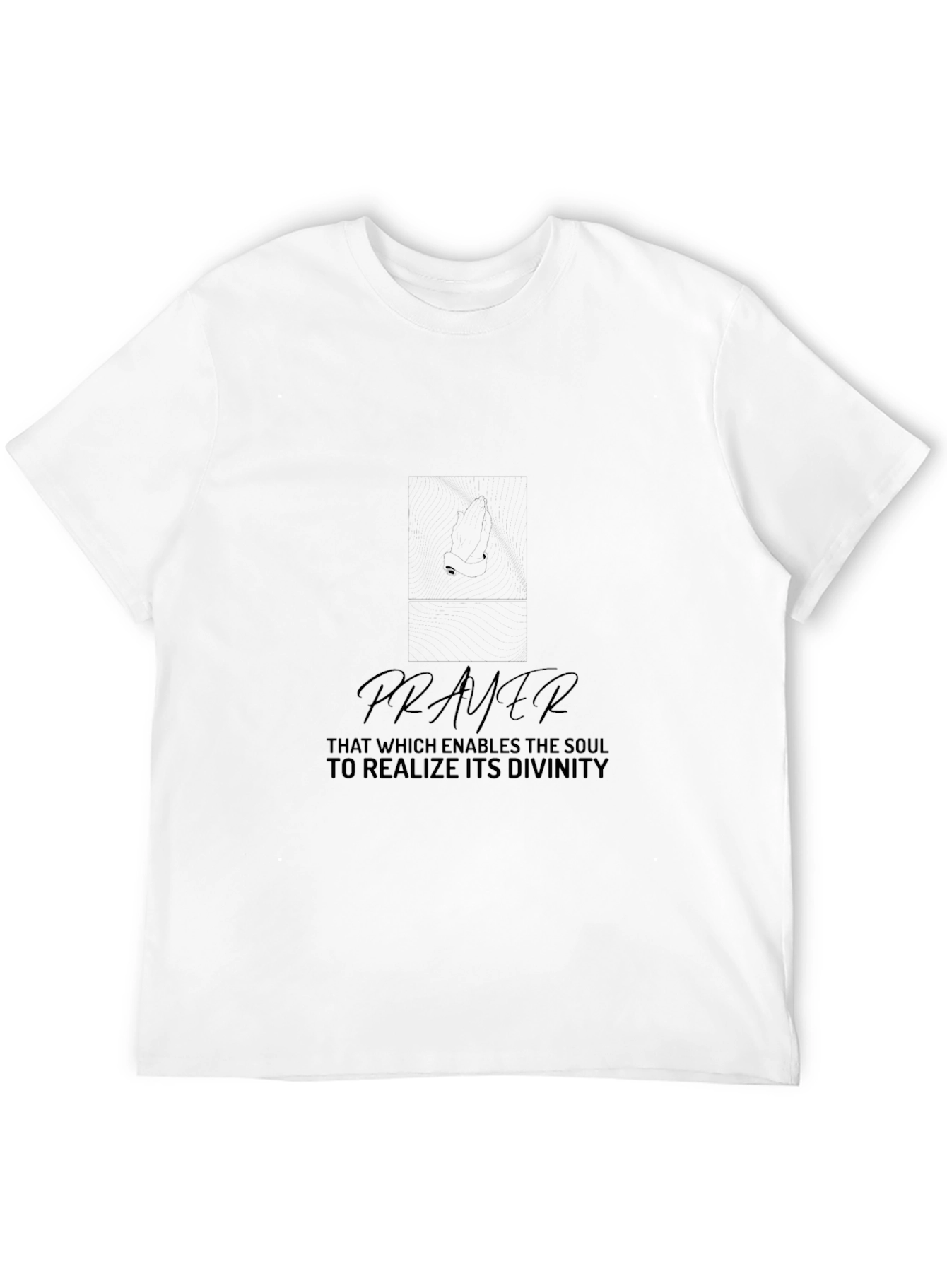 Prayer Graphic Black T-Shirt: Divine Inspiration