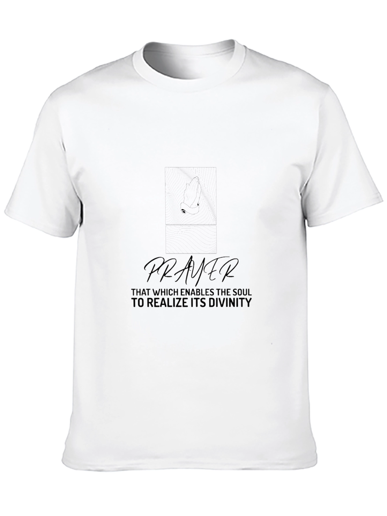 Prayer Graphic Black T-Shirt: Divine Inspiration