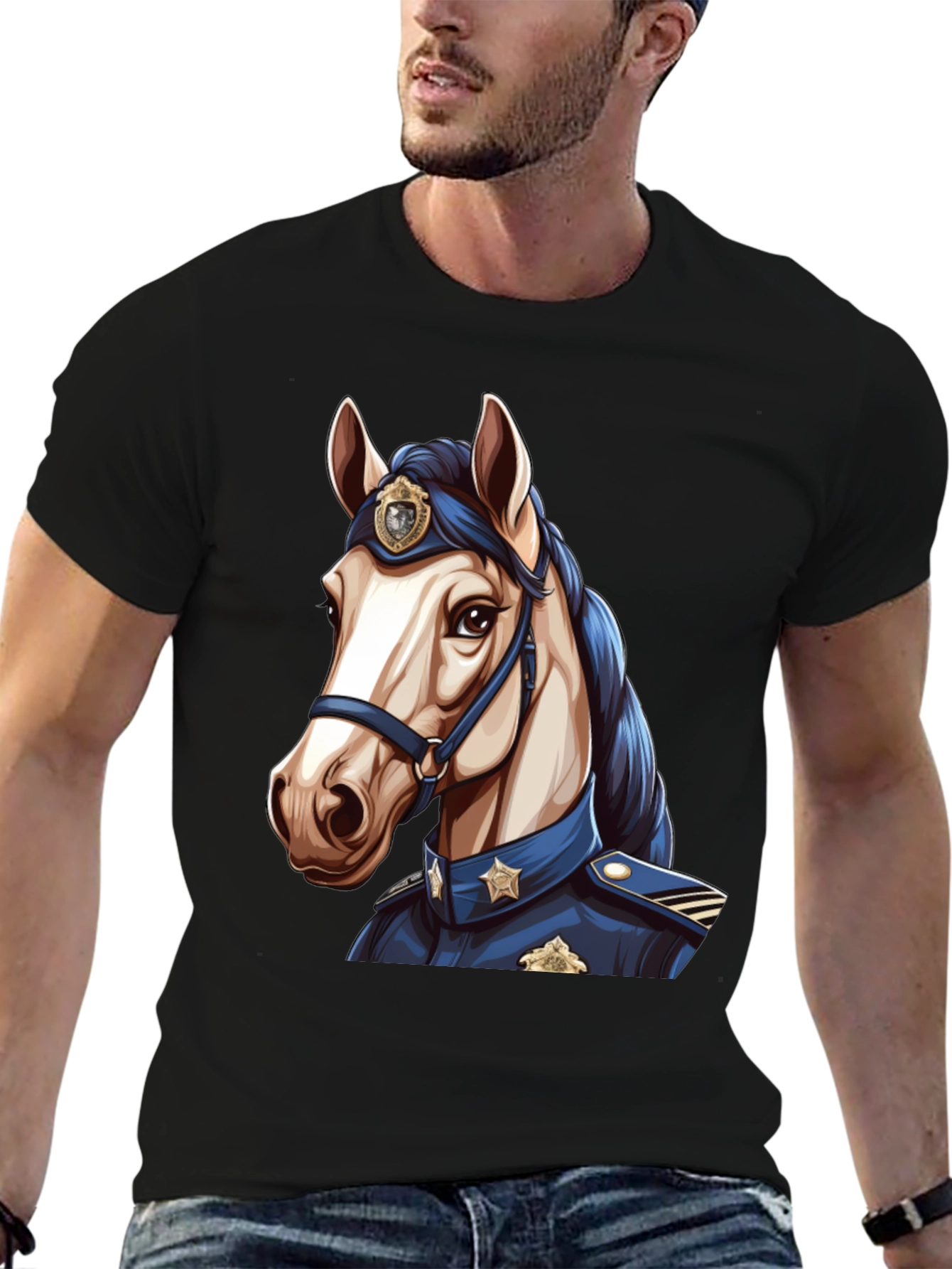 Horse in Uniform T-Shirt