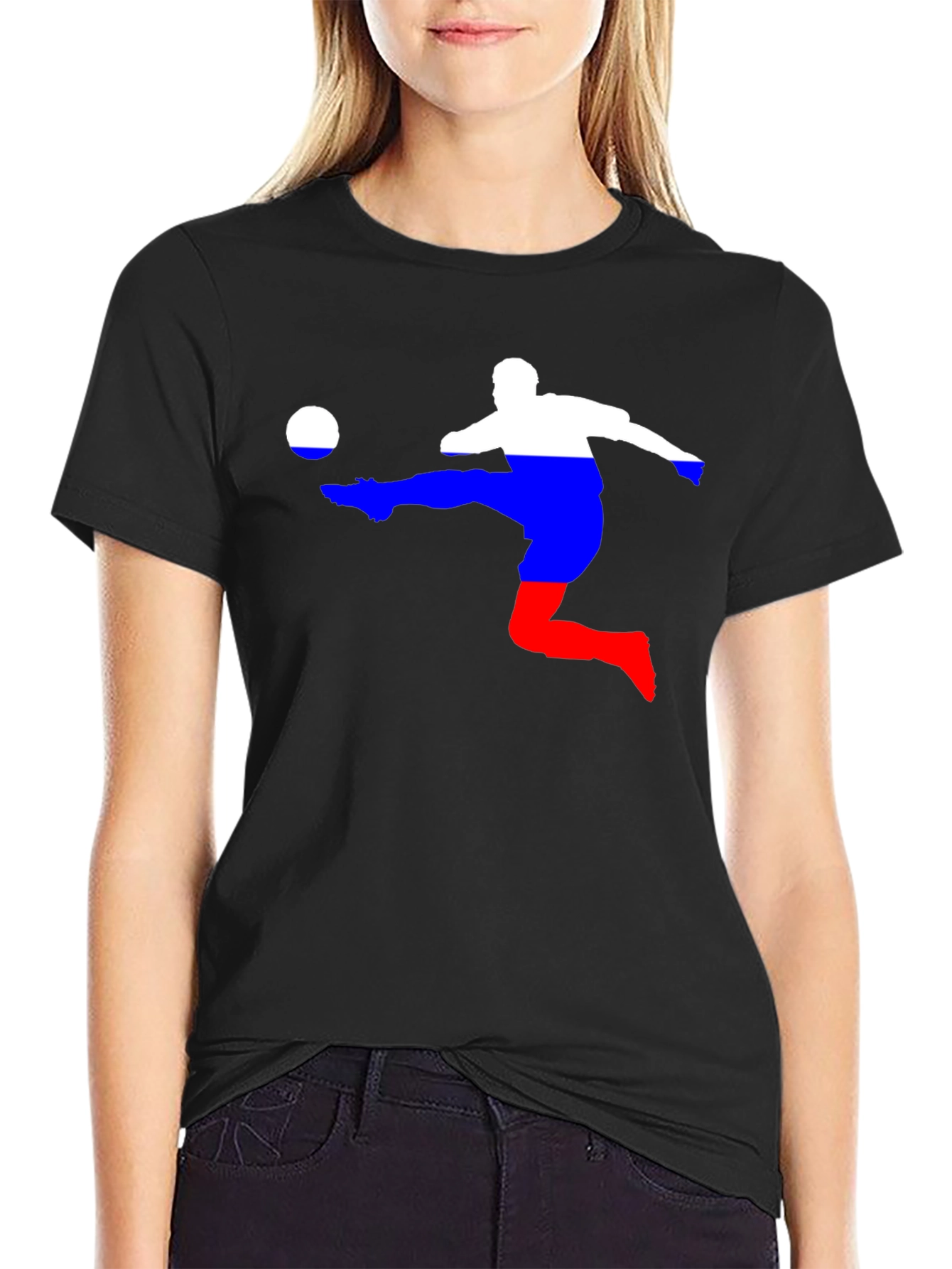 Russia Soccer T-Shirt - Black