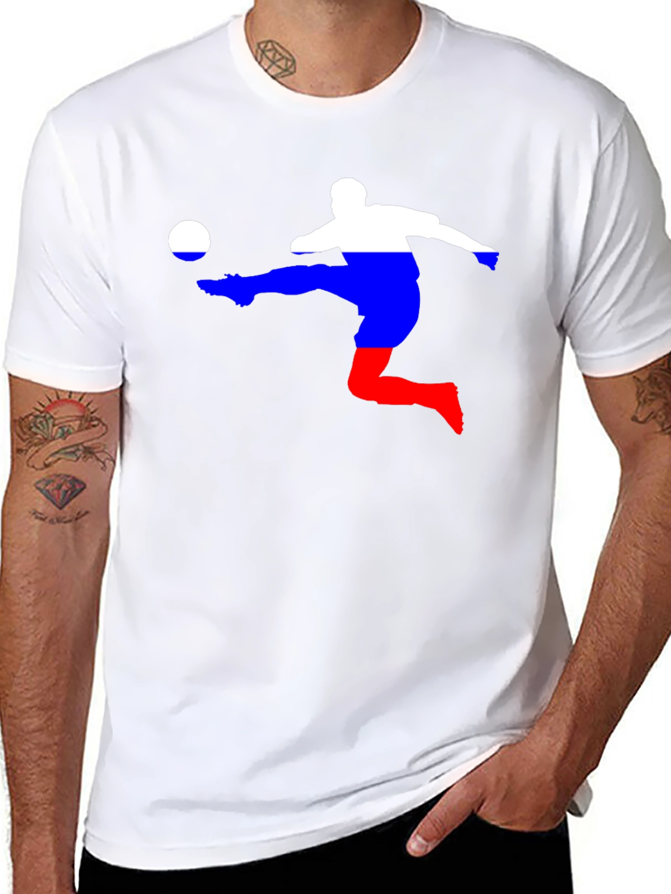 Russia Soccer T-Shirt - Black