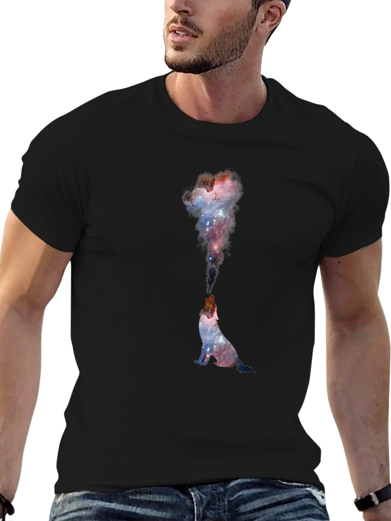 Galaxy Wolf T-Shirt - Unique Space Design