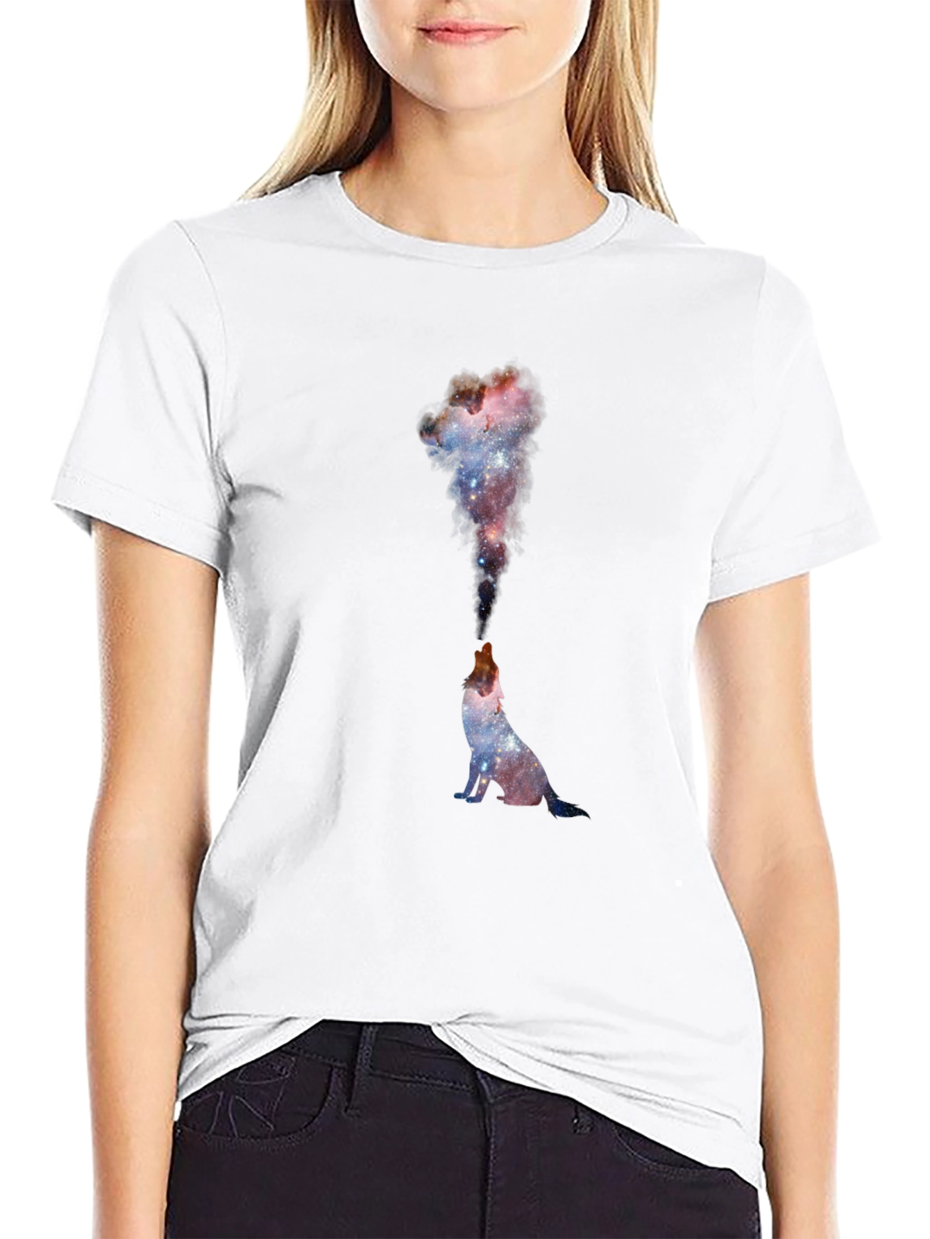 Galaxy Wolf T-Shirt - Unique Space Design