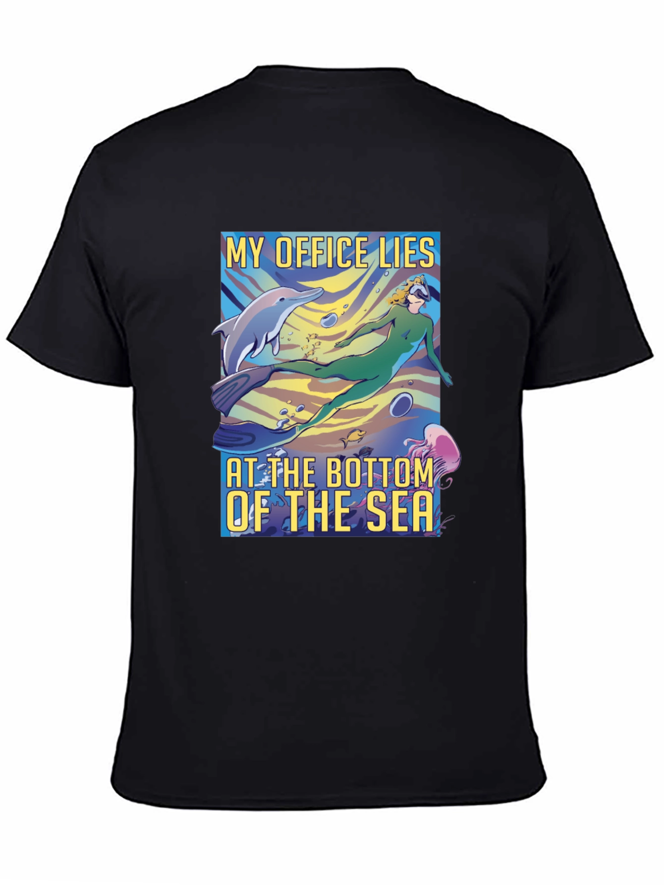 Ocean Office Black T-Shirt