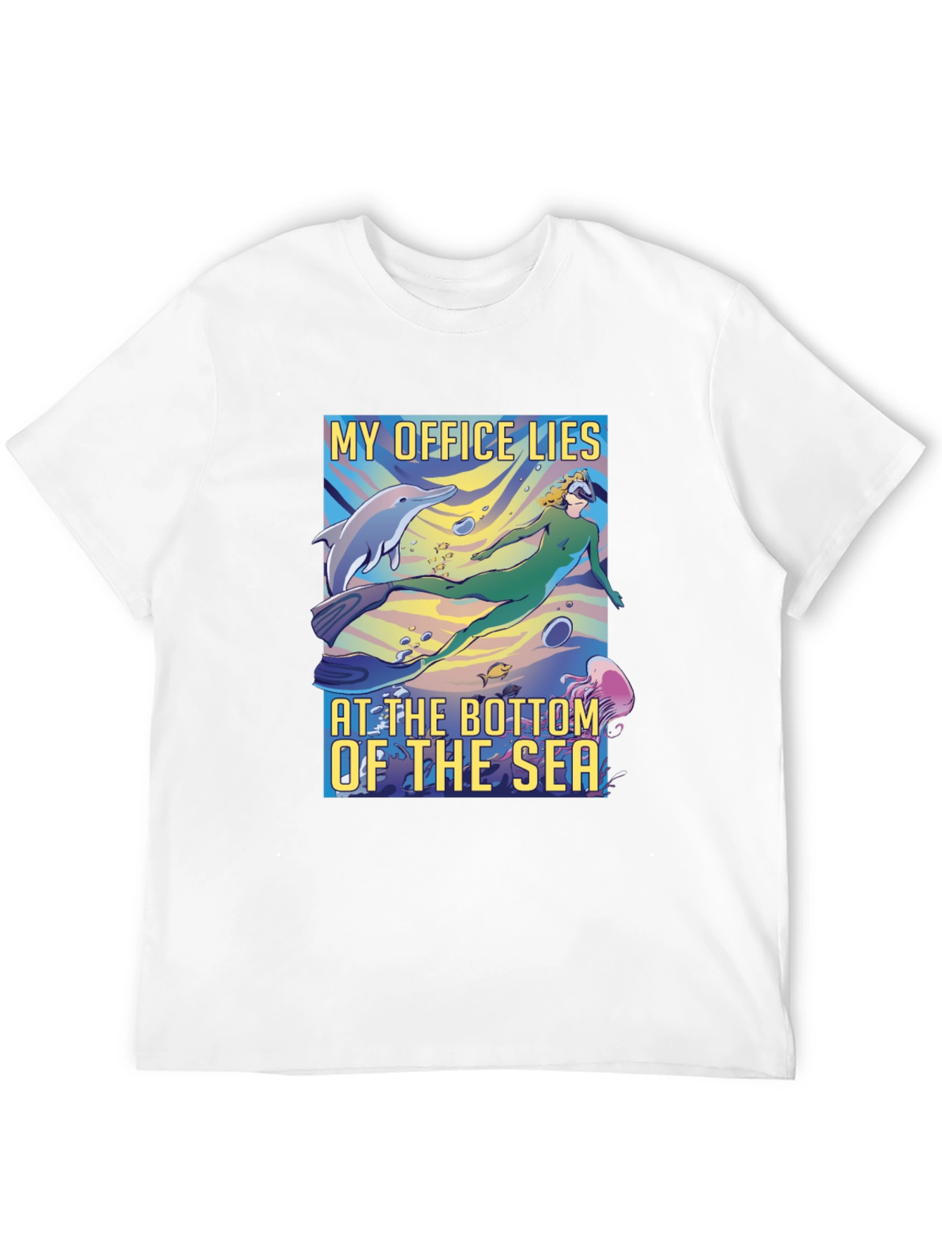 Ocean Office Black T-Shirt