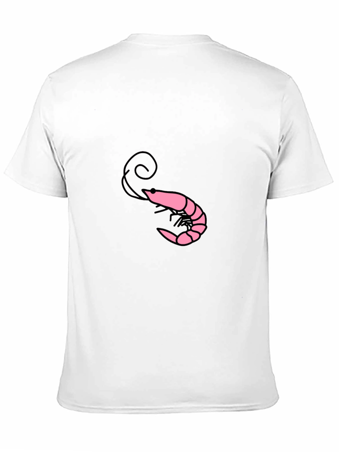 Shrimp Graphic Tee - Black Cotton Blend Shirt