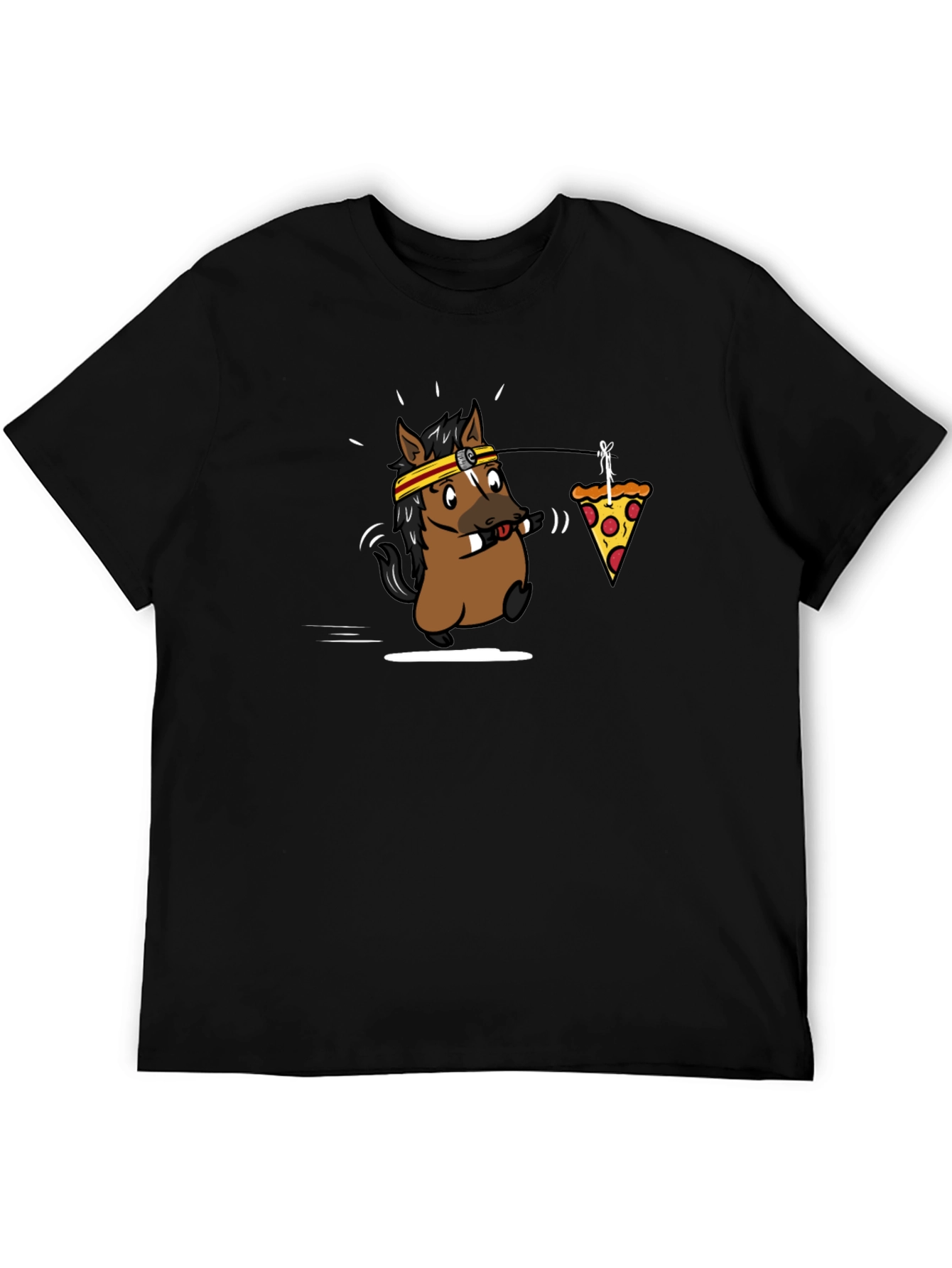 Funny Horse Pizza T-Shirt