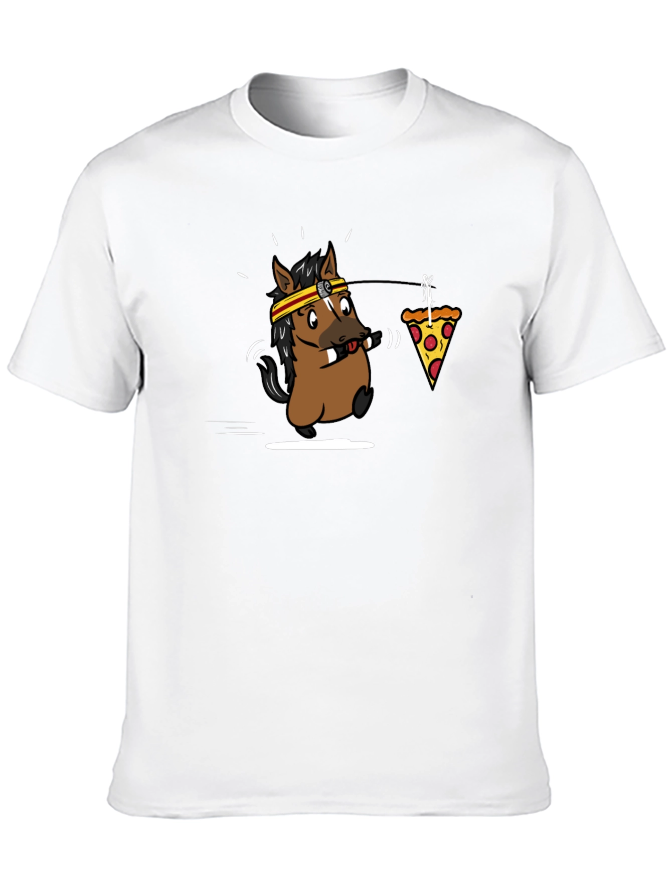 Funny Horse Pizza T-Shirt