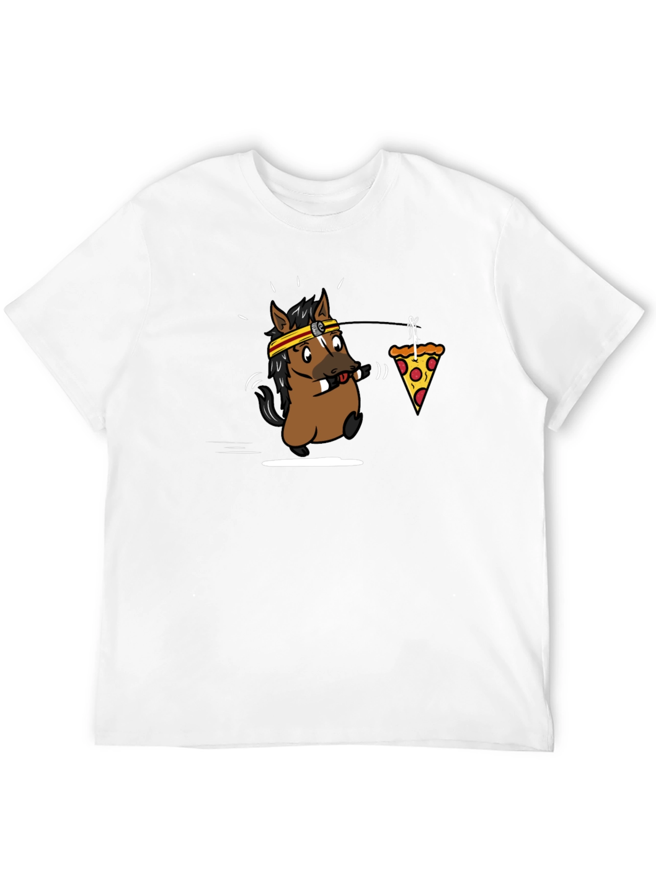 Funny Horse Pizza T-Shirt