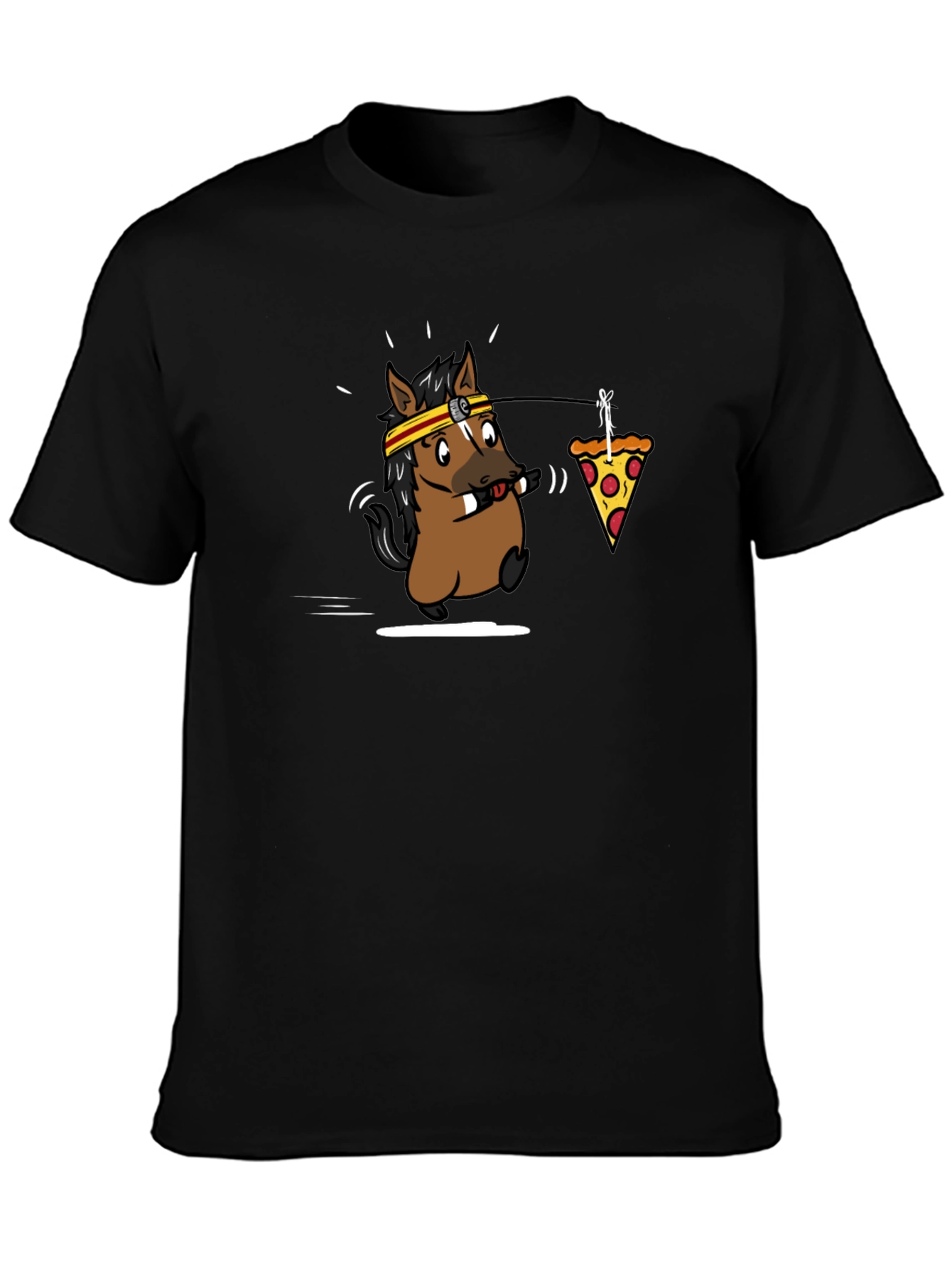 Funny Horse Pizza T-Shirt