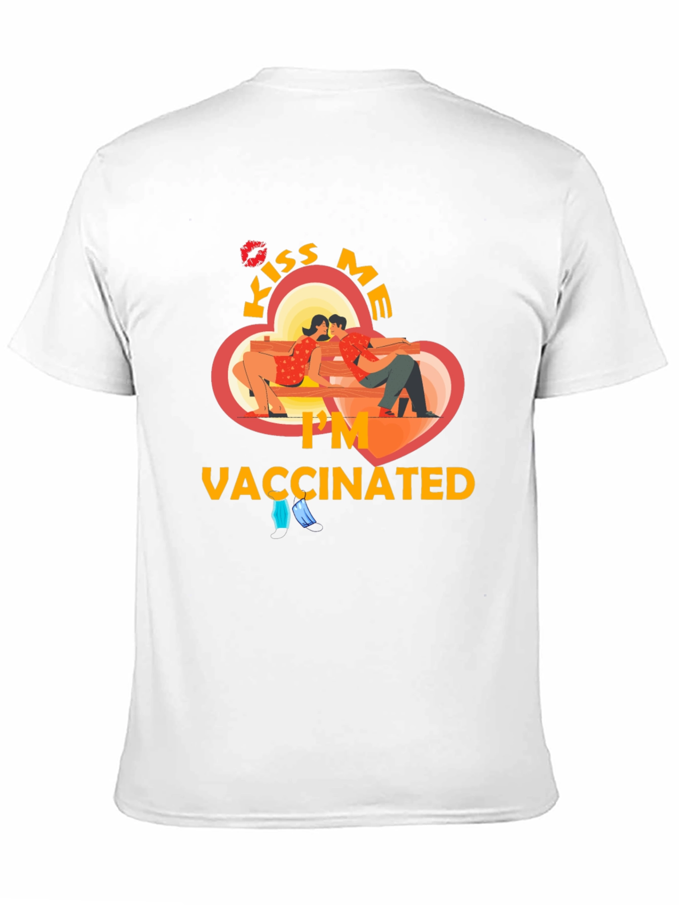 Kiss Me Im Vaccinated Graphic Tee