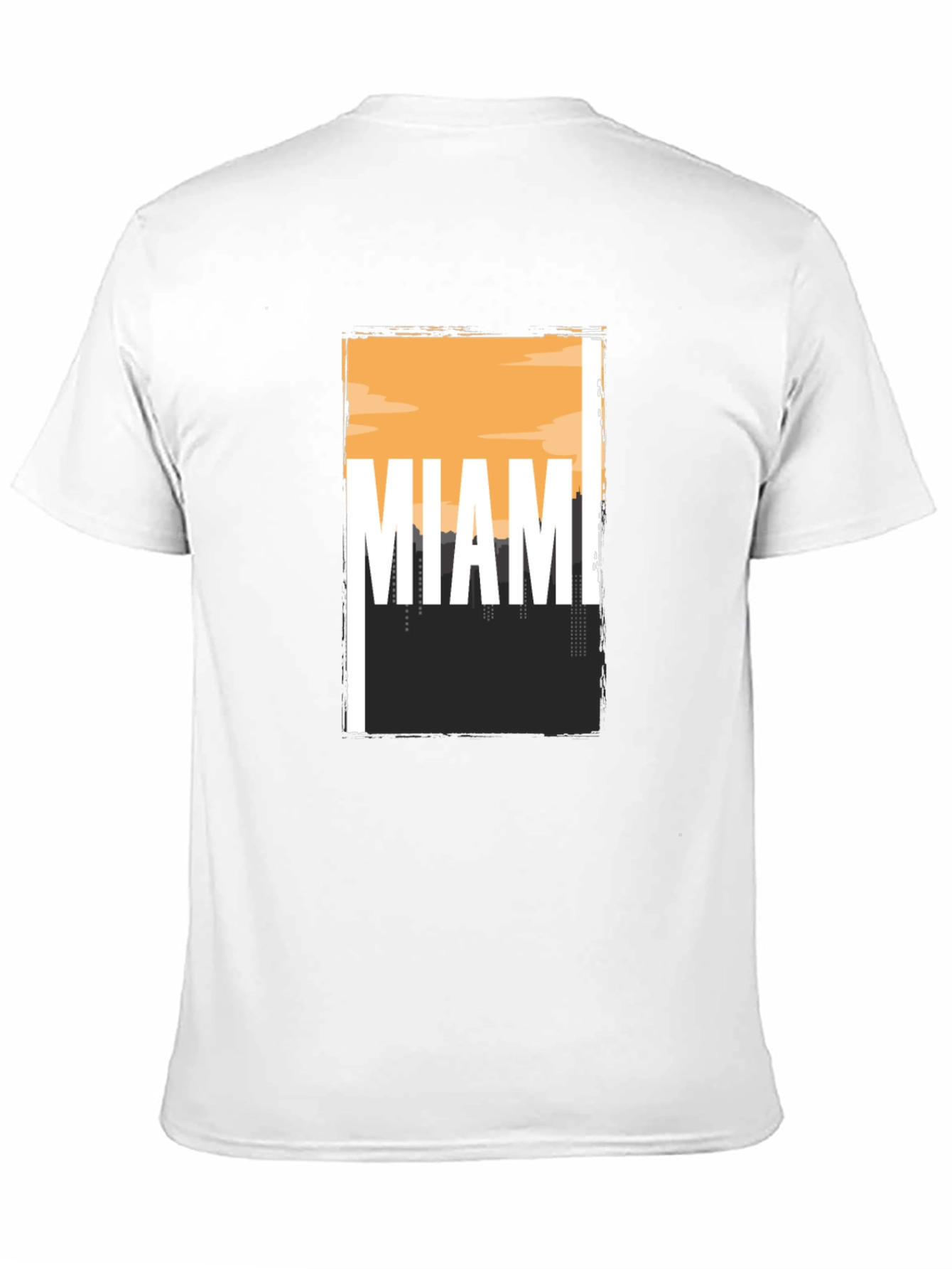 Miami Skyline Graphic Tee - Soft Cotton Blend