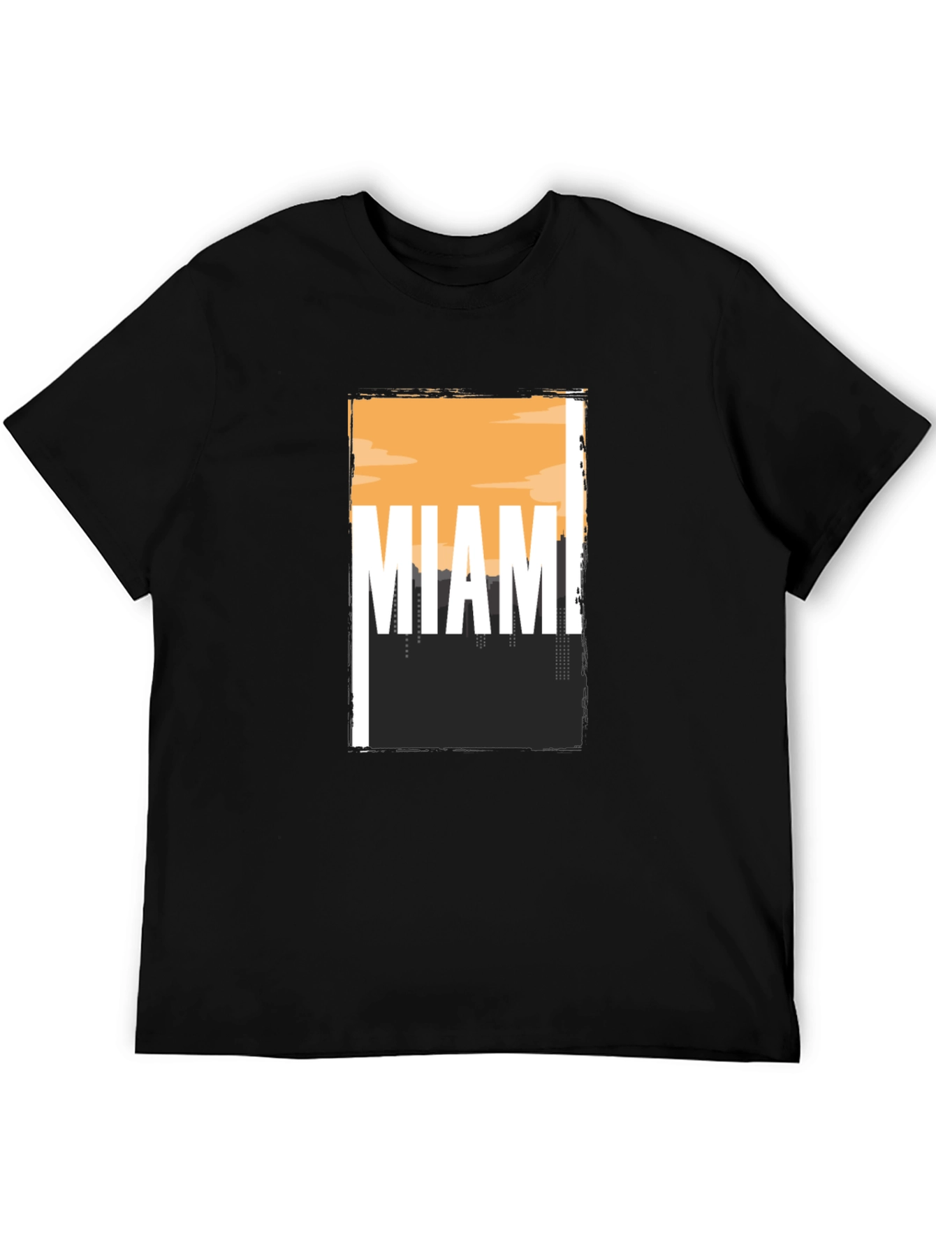 Miami Skyline Graphic Tee - Soft Cotton Blend