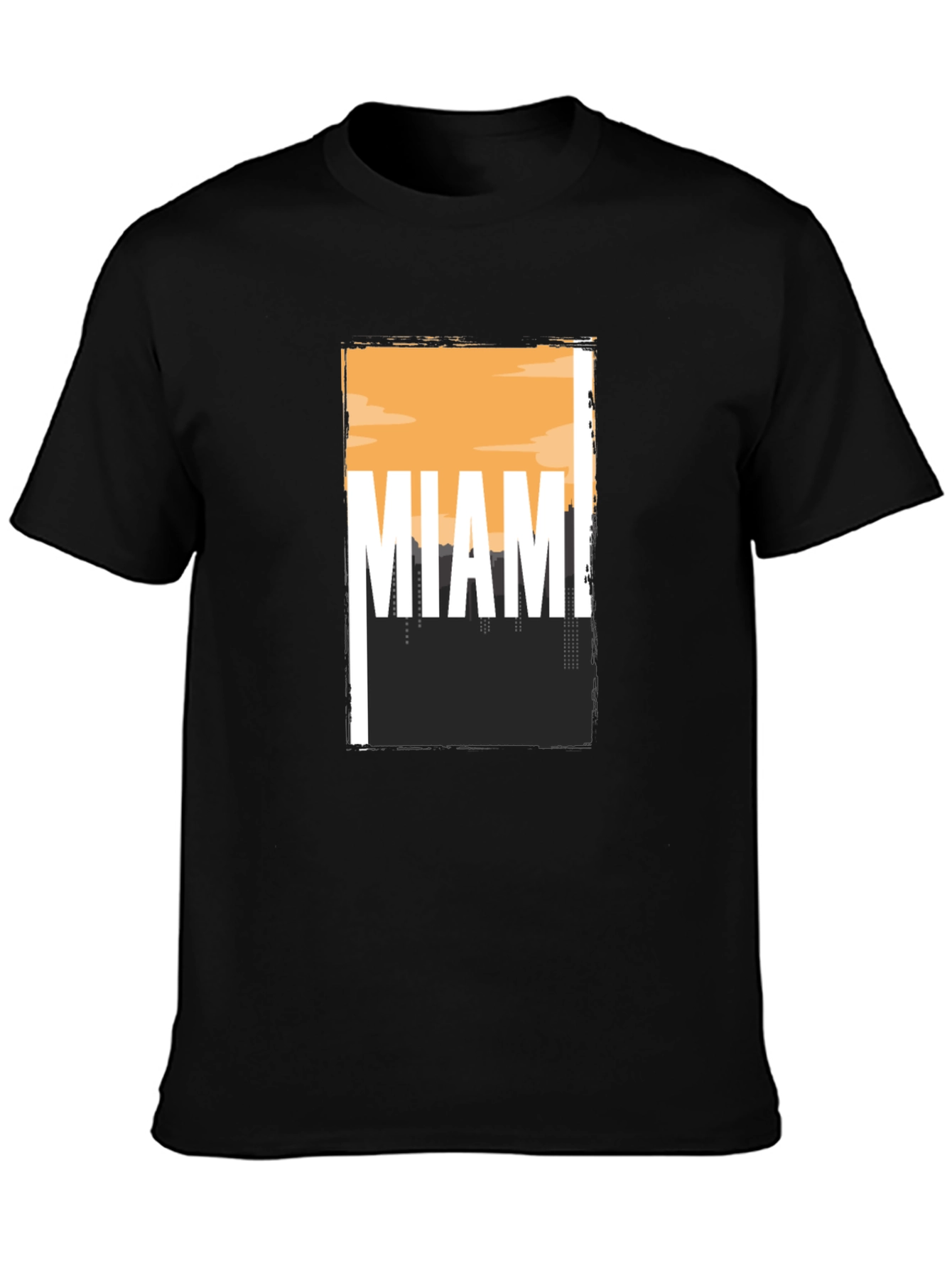 Miami Skyline Graphic Tee - Soft Cotton Blend