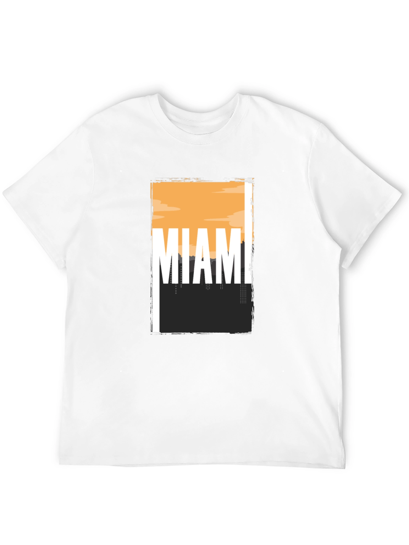 Miami Skyline Graphic Tee - Soft Cotton Blend