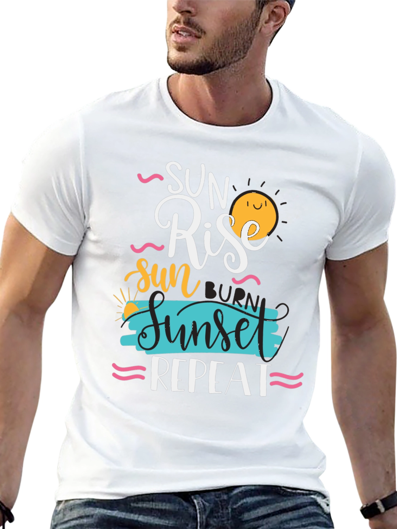 Sun Rise Sunset Repeat Graphic Tee