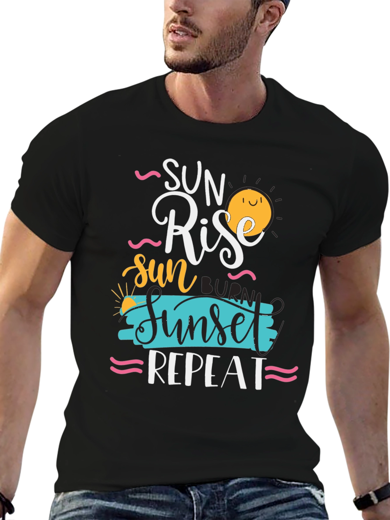 Sun Rise Sunset Repeat Graphic Tee