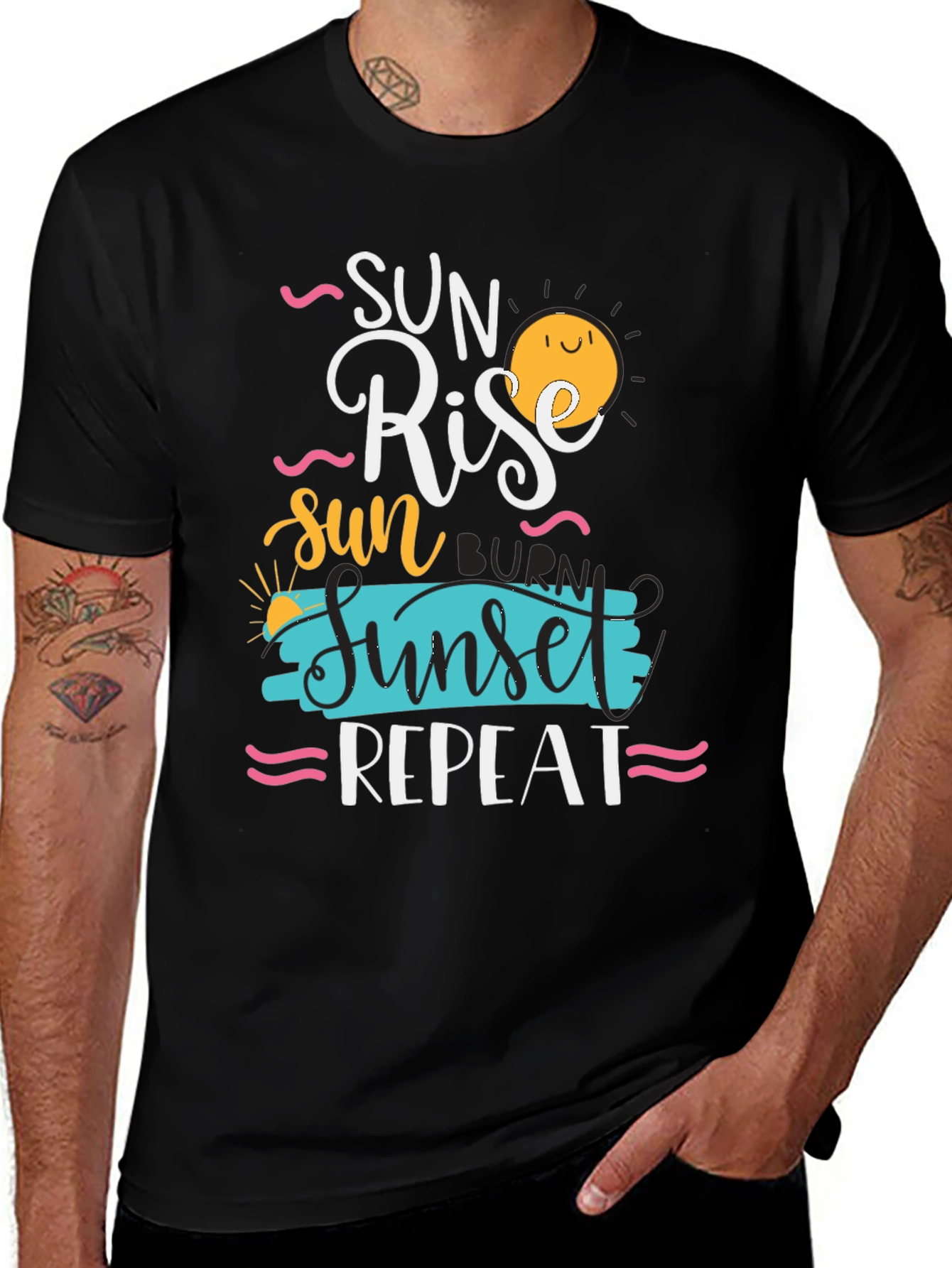 Sun Rise Sunset Repeat Graphic Tee