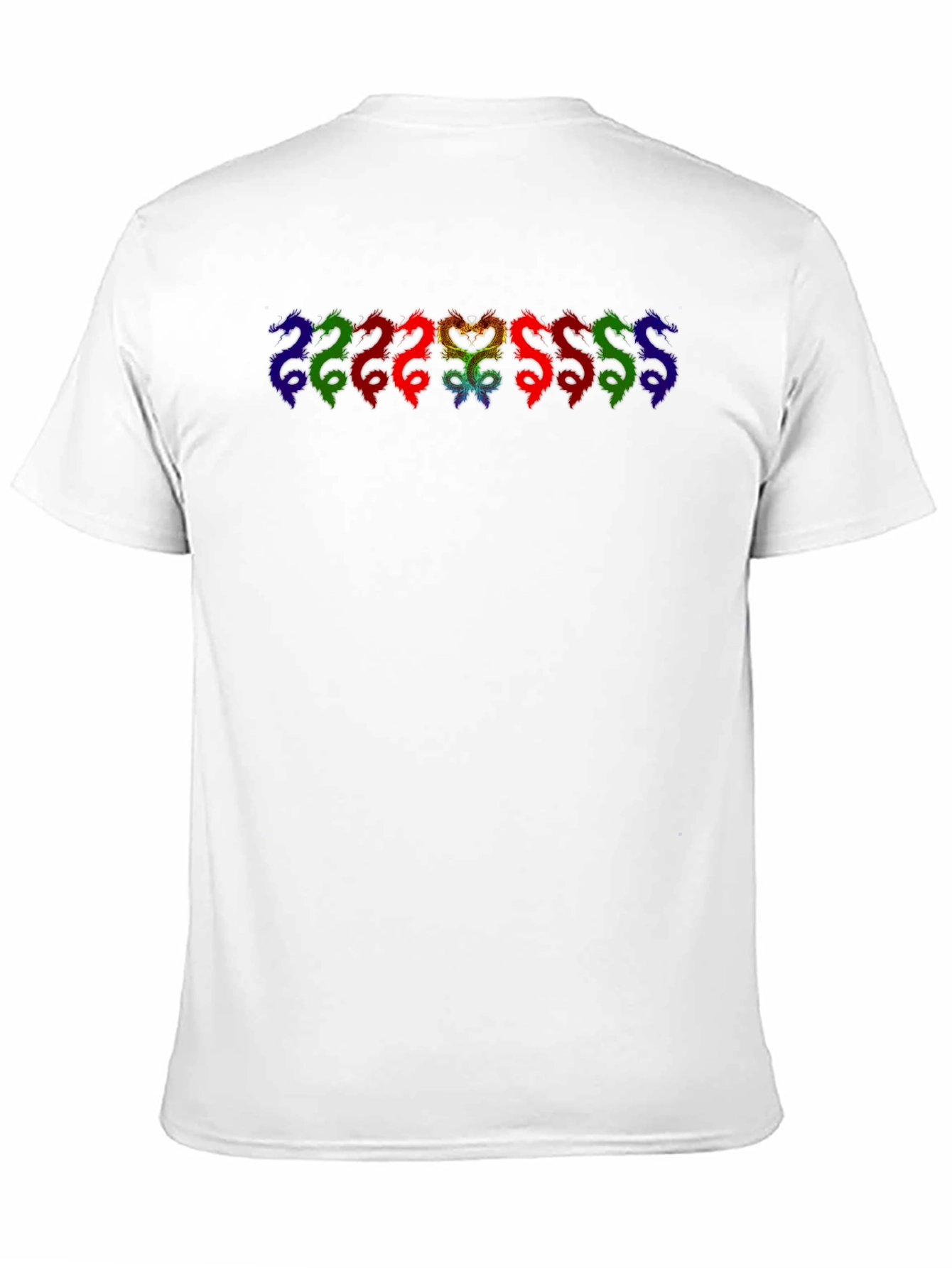 Rainbow Dragon Graphic Black T-Shirt