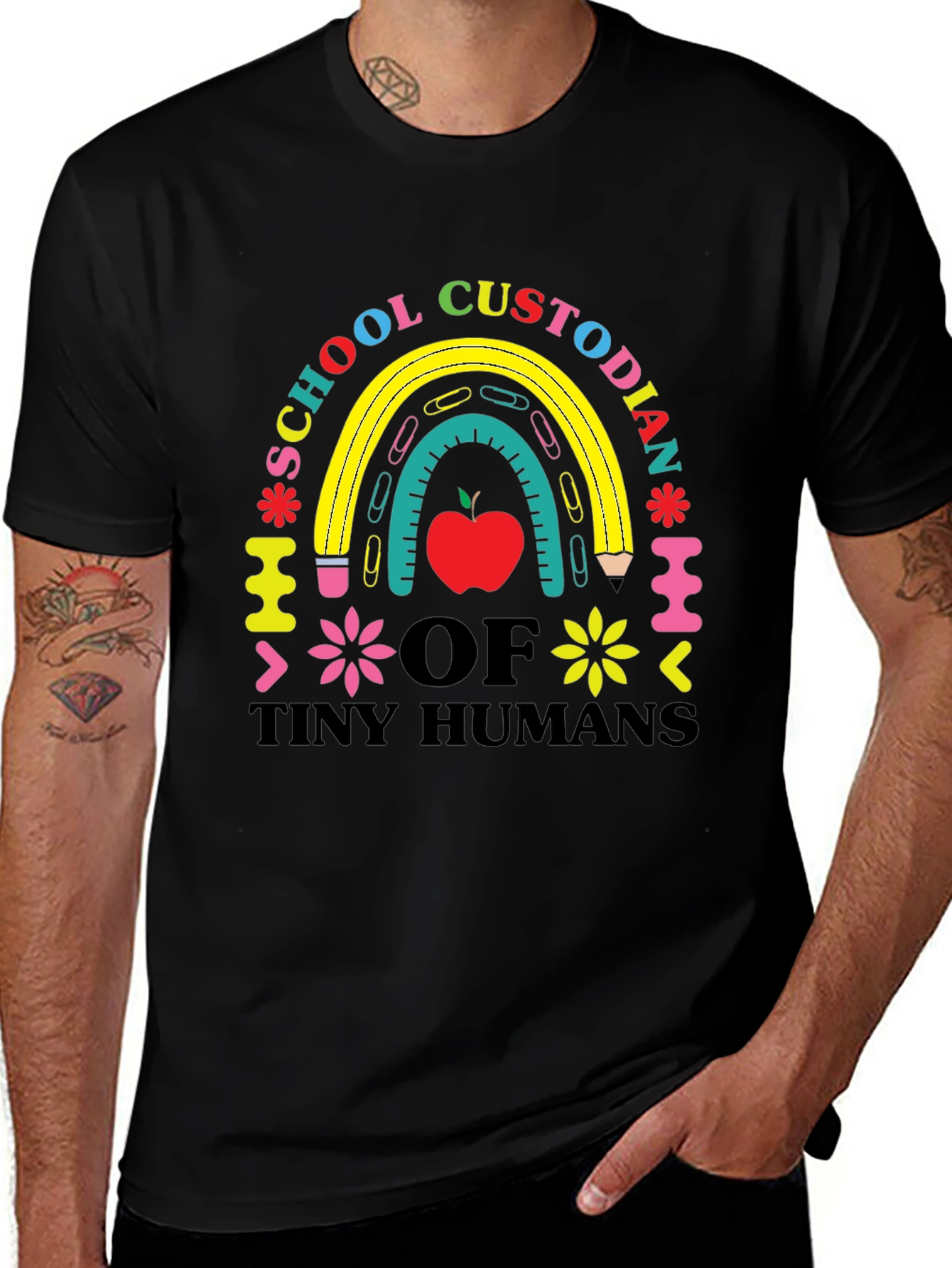 School Custodian of Tiny Humans T-Shirt