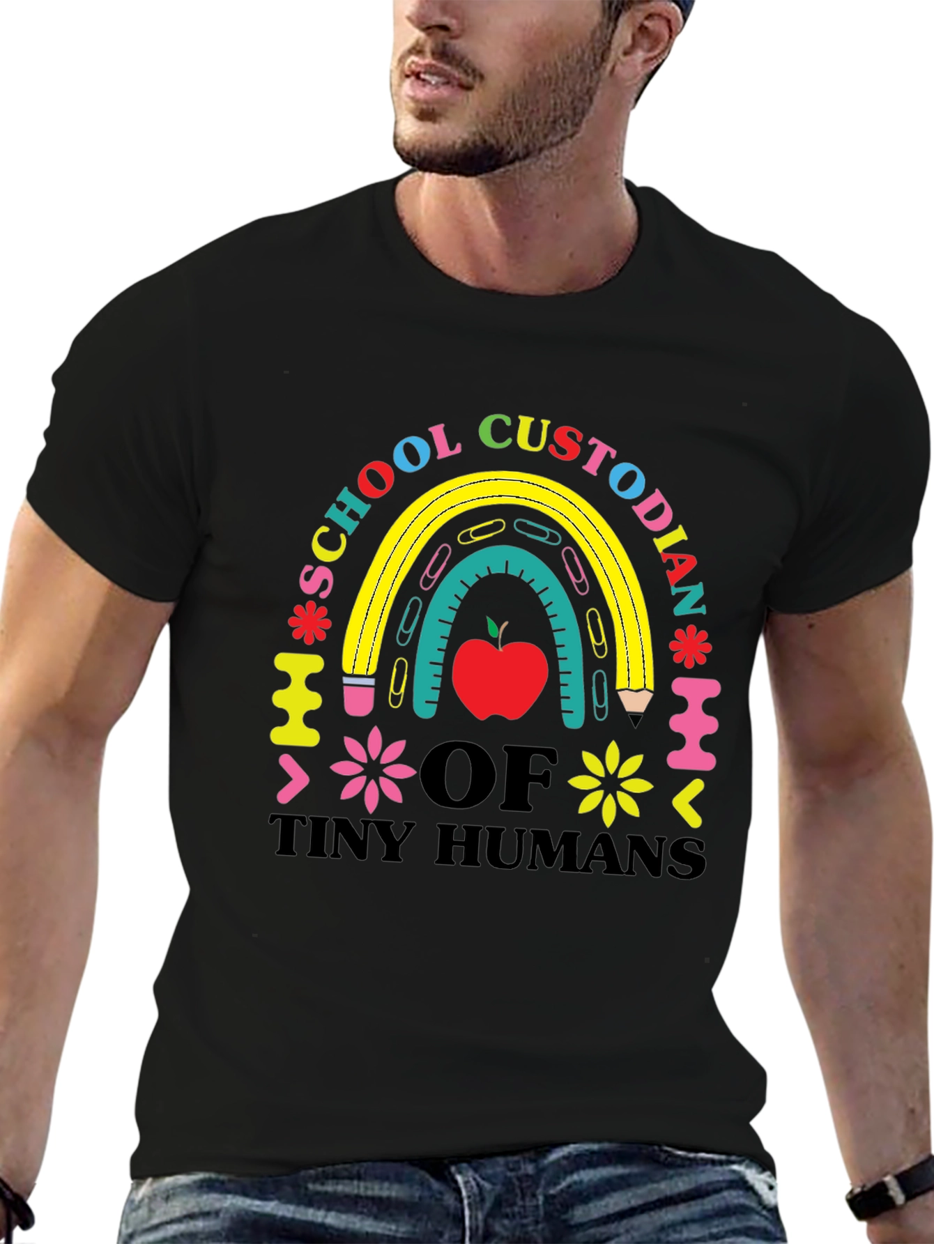 School Custodian of Tiny Humans T-Shirt