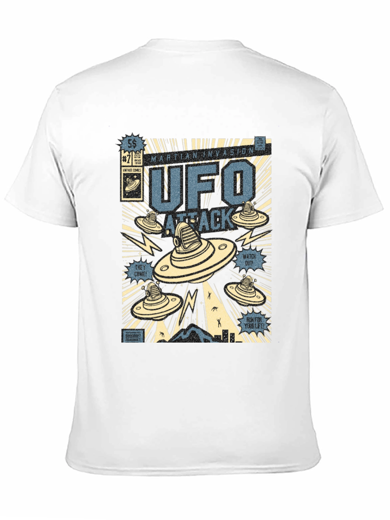 UFO Attack Graphic T-Shirt